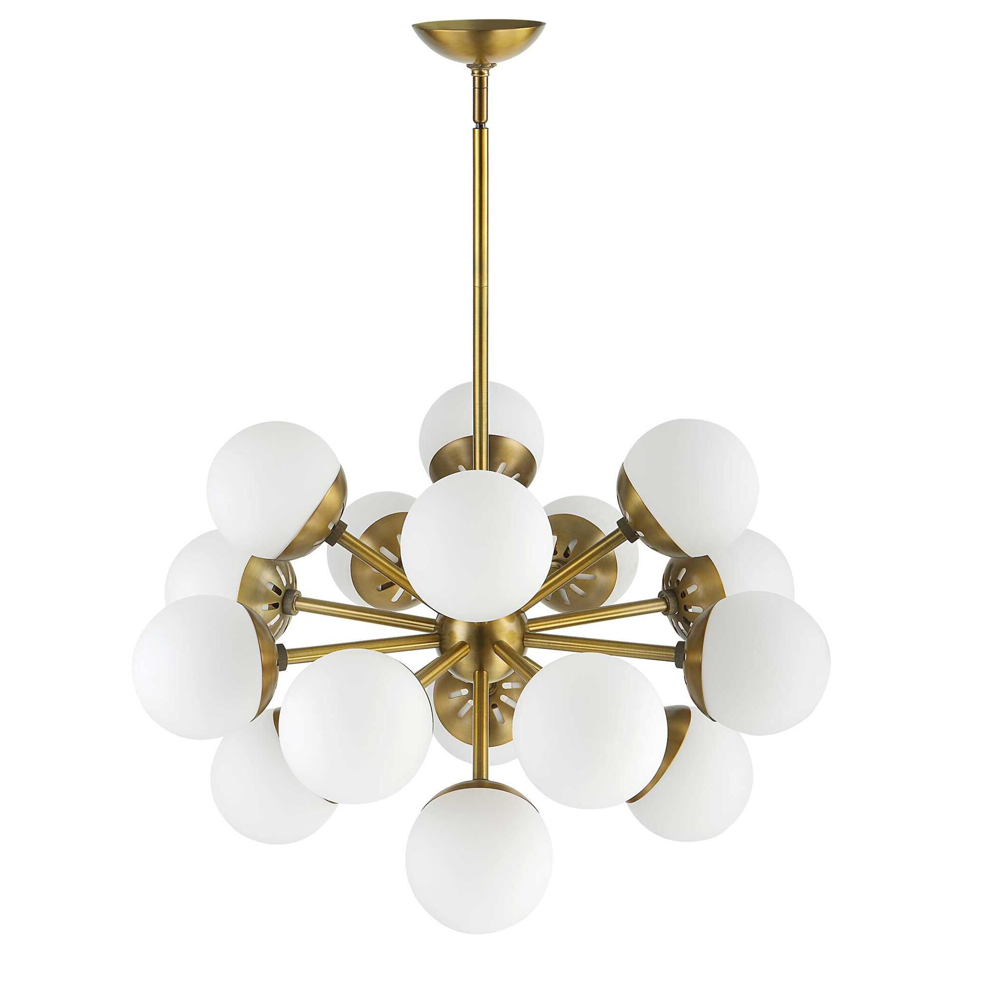 Revelation Design Droplet 28 Inch 16 Light Chandelier,