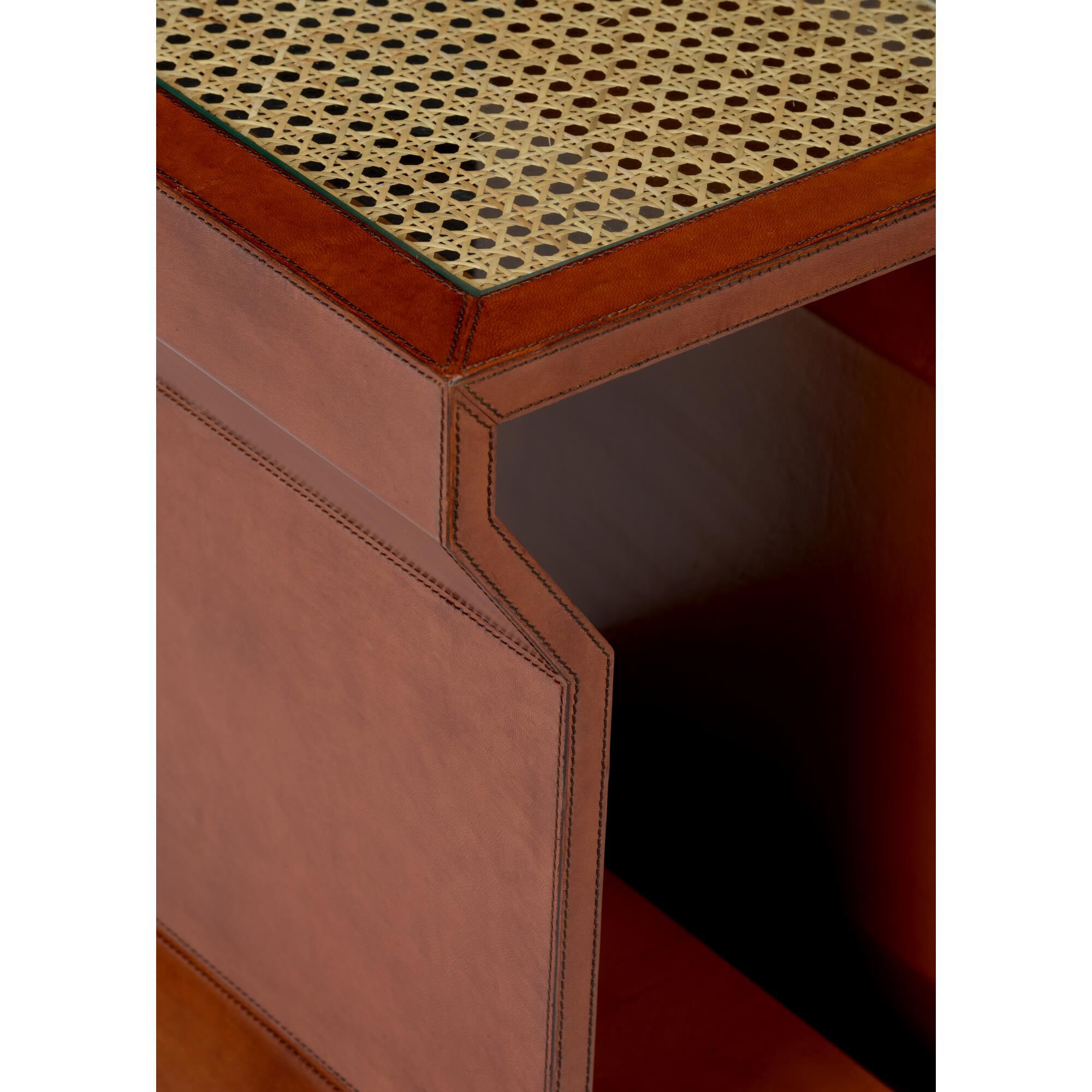 Leather End Table by Chelsea House