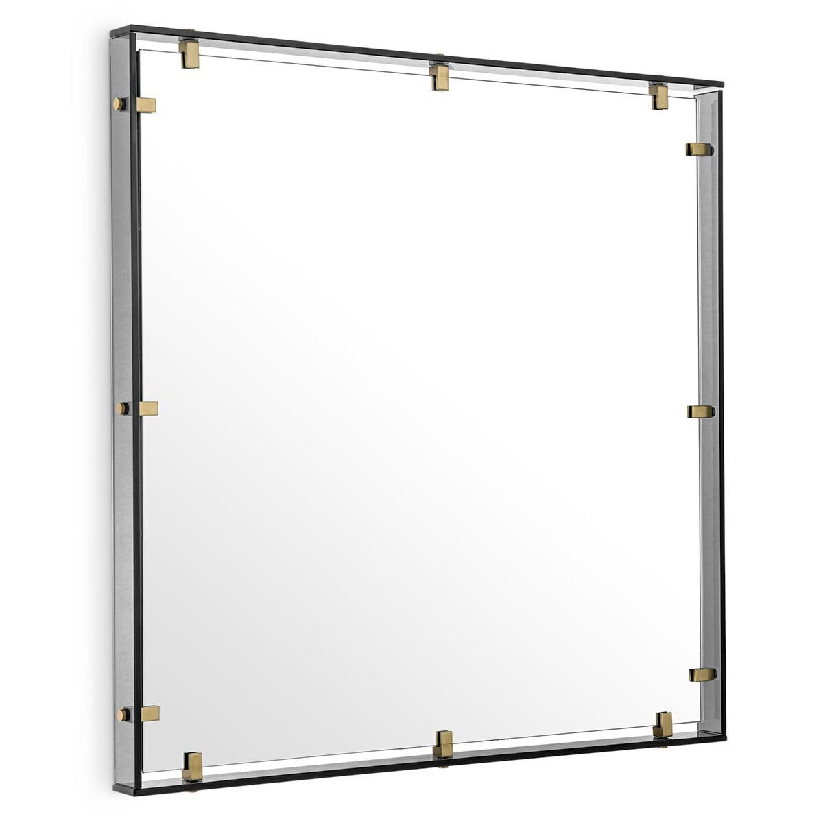 Shown in Smoke Glass, Antique Brass finish