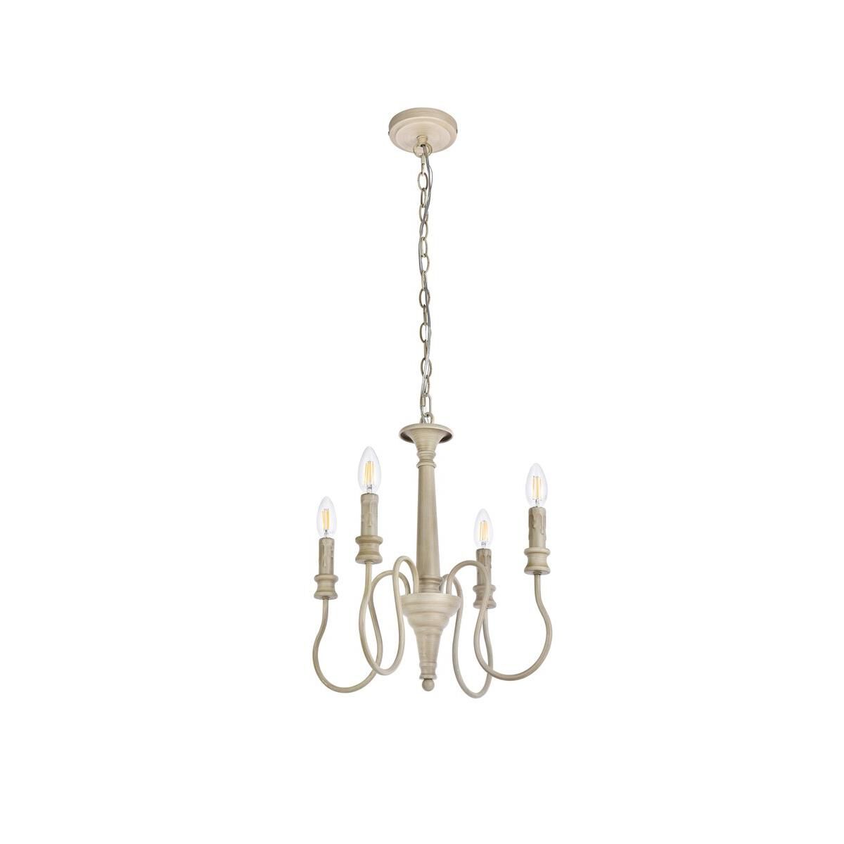 Flynx 17 Inch 4 Light Mini Chandelier by Elegant Lighting