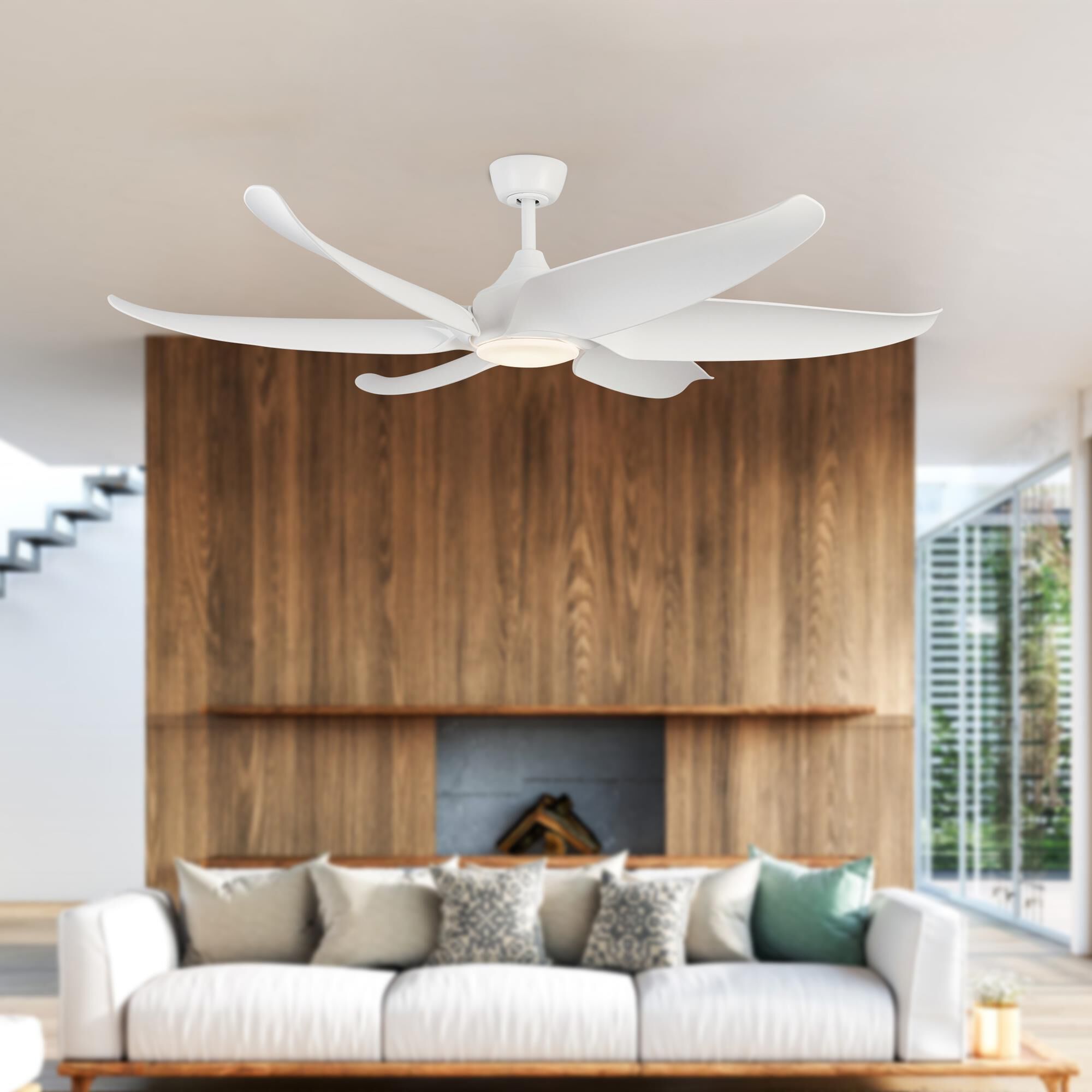 Shown in Matte White finish and Frosted Polymeric Lens glass
