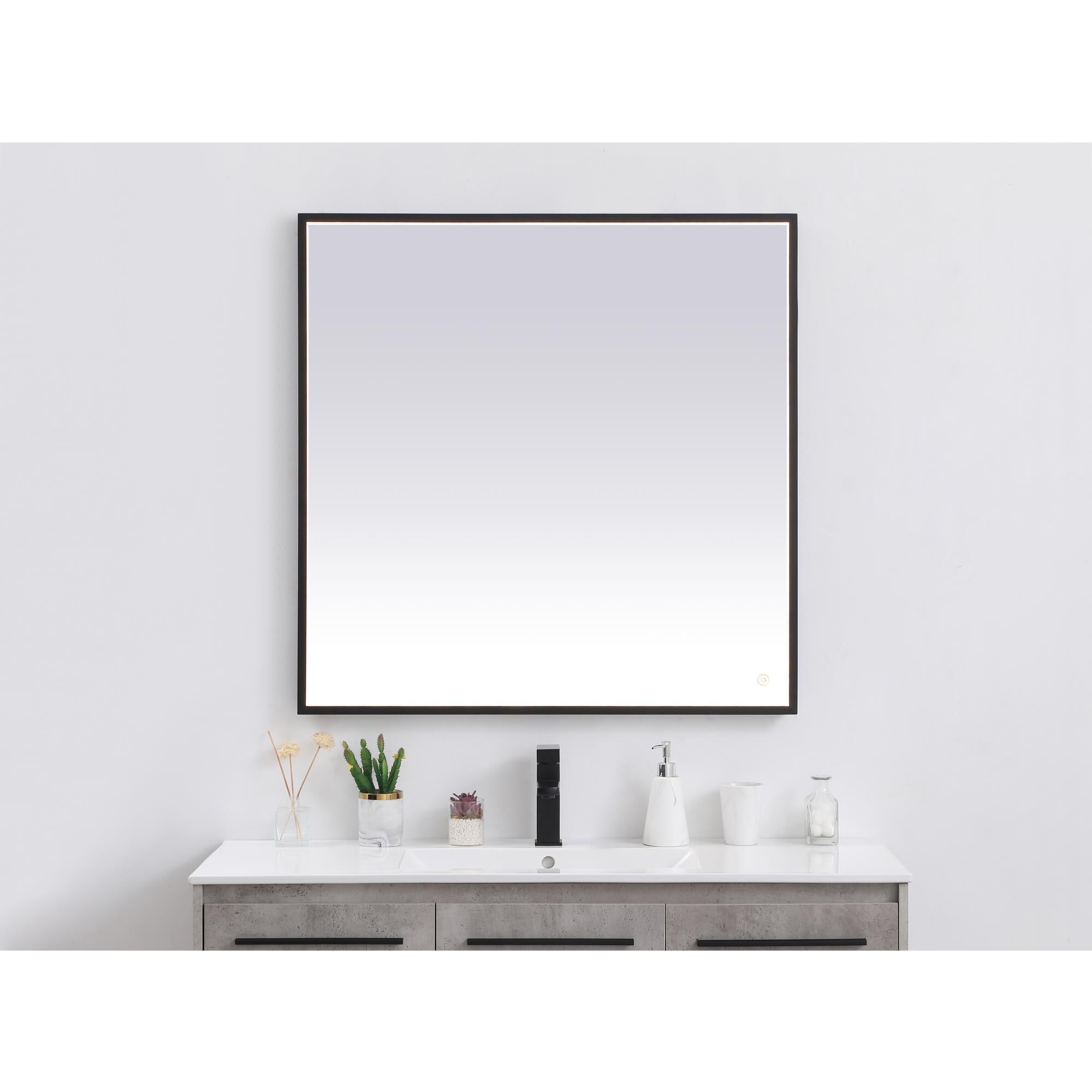 Pier LED Lighted Mirror by Elegant Decor