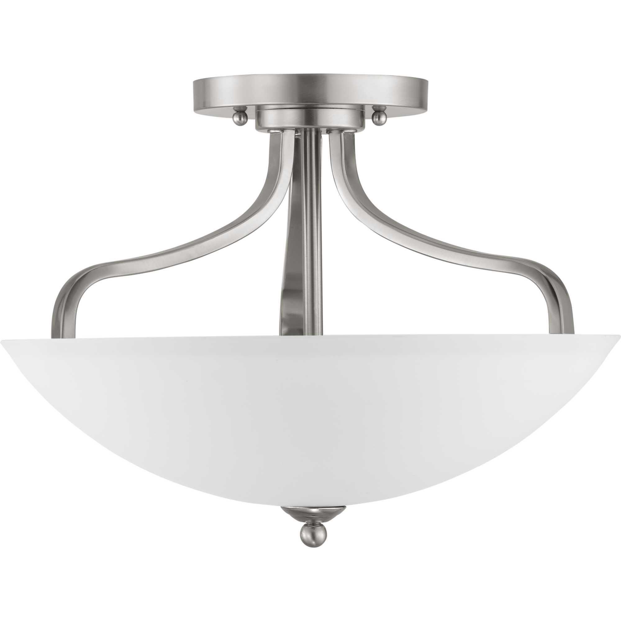 Laird 15 Inch 3 Light Semi Flush Mount by Progress Lighting