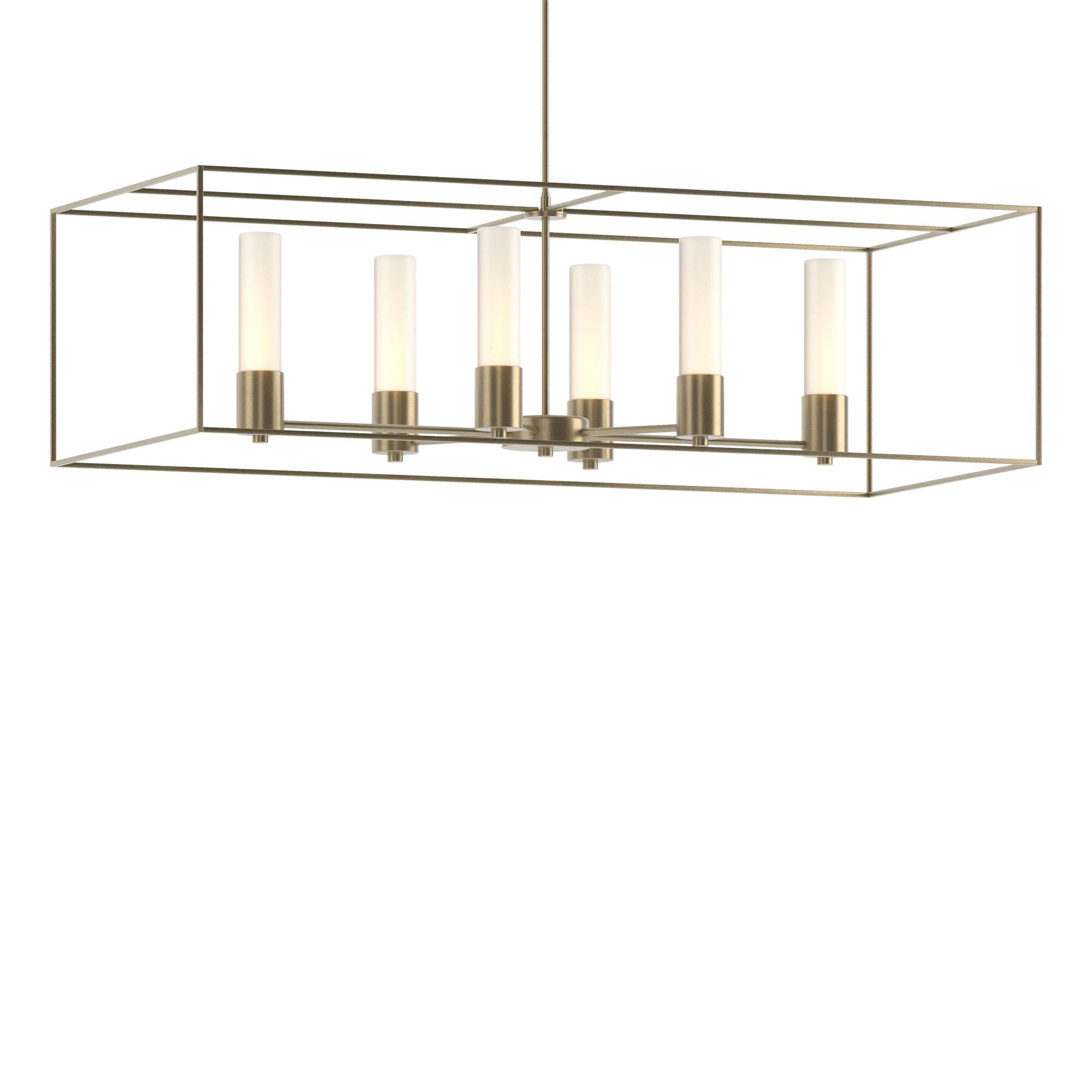 Shown in Soft Gold finish and Opal glass and Soft Gold accent