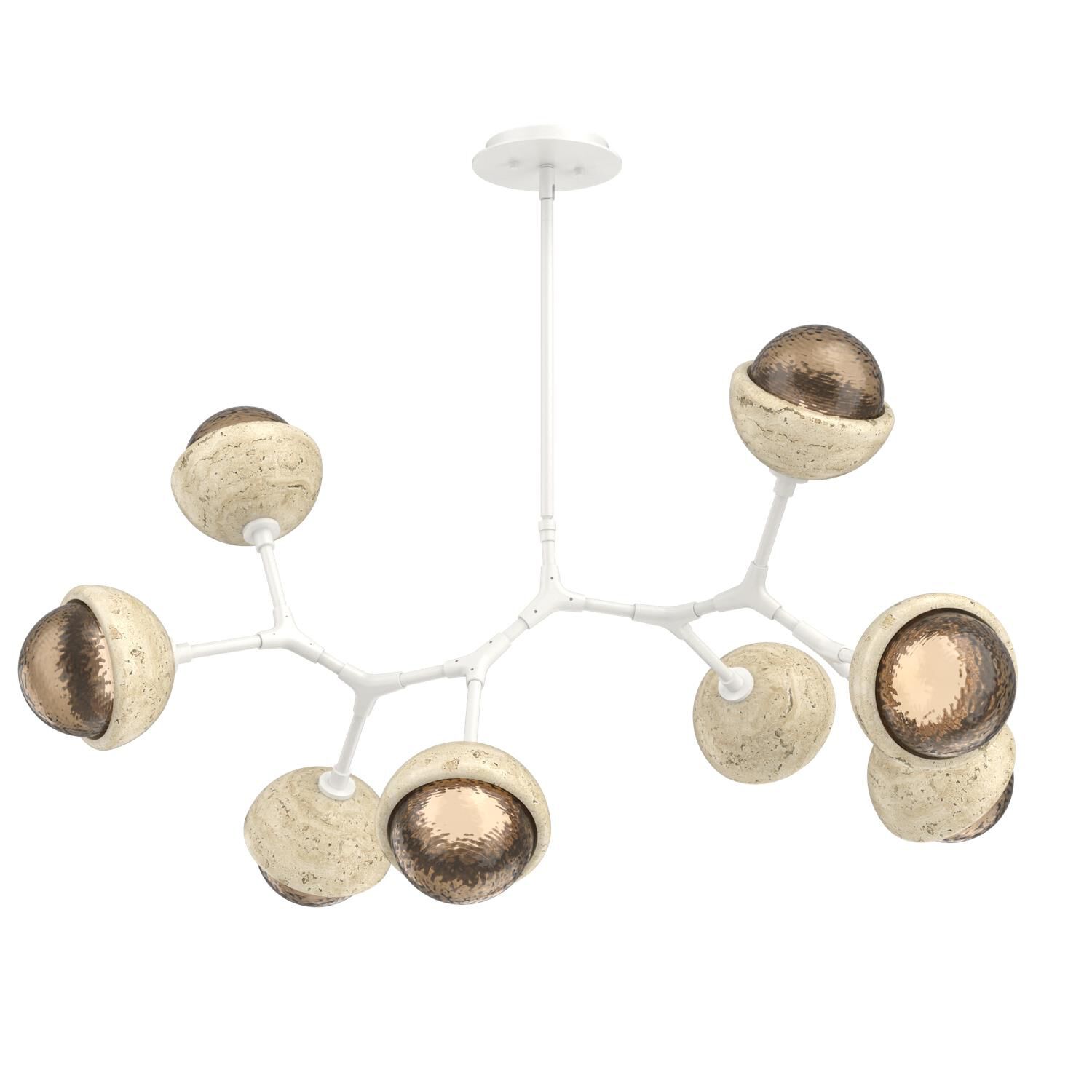 Levi Wilson Cabochon 38 Inch Linear Suspension Light by Hammerton Studio