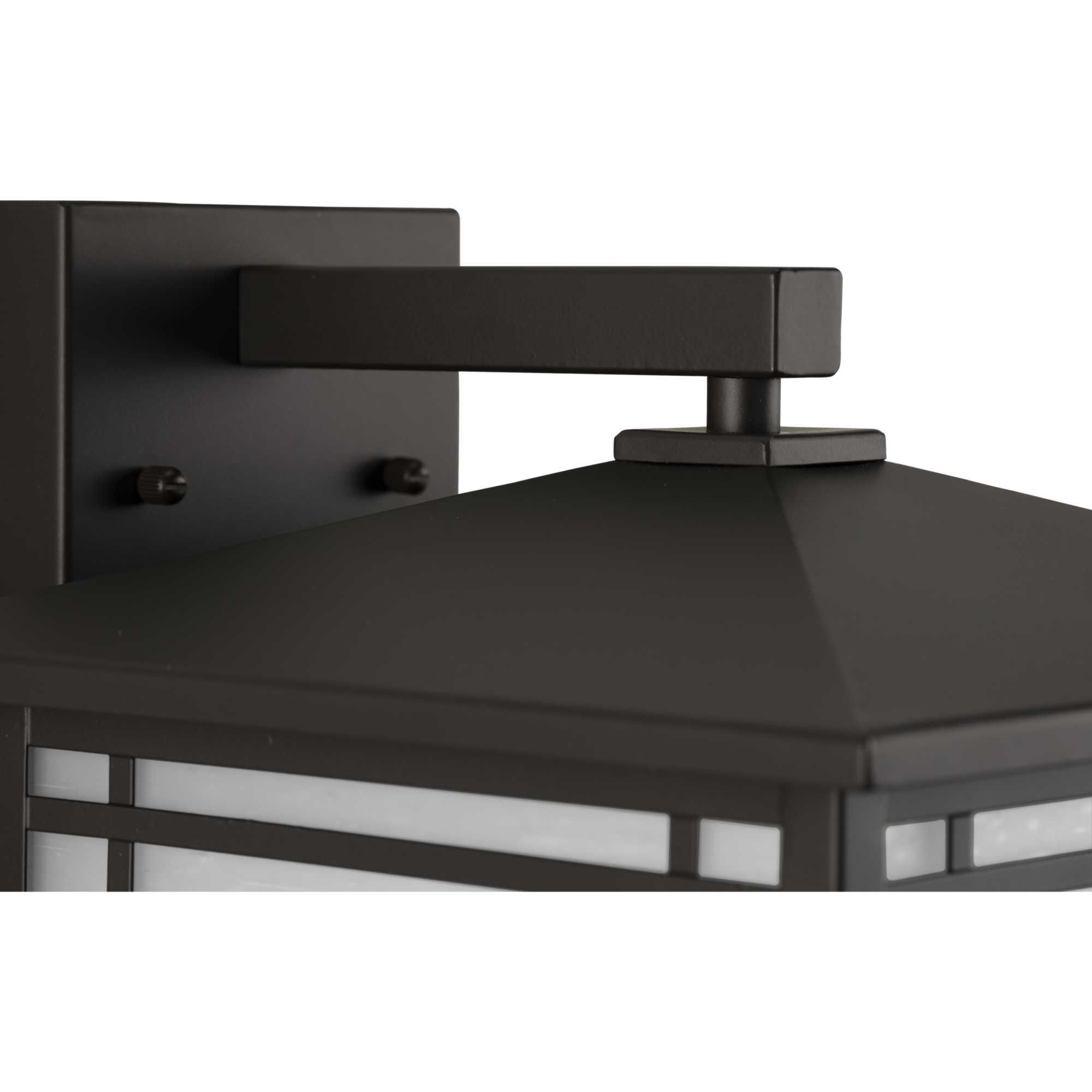 Shown in Antique Bronze finish and Etched Seeded glass