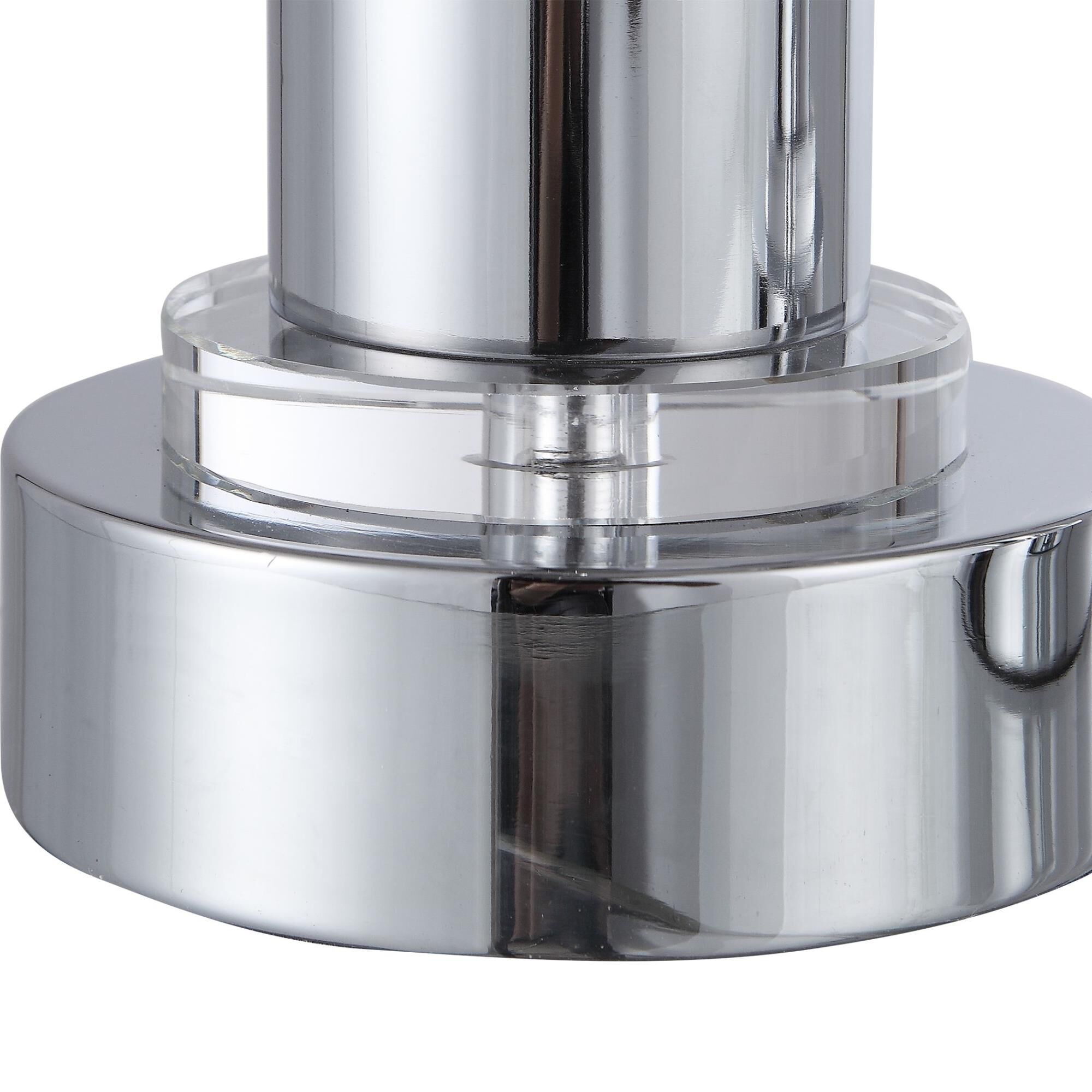 Shown in Set Of Two Candleholders Finished In Polished Nickel With Large, Square Crystal Accents. Includes Tw finish