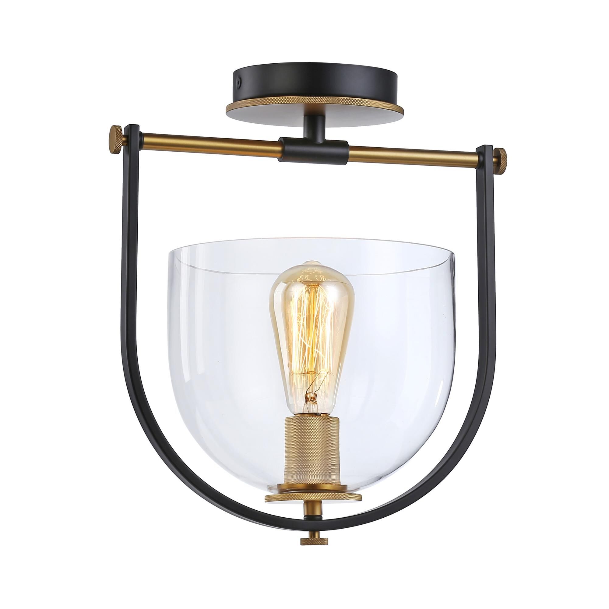 Kevin Kraemer Cheshire 12 Inch 1 Light Semi Flush Mount,