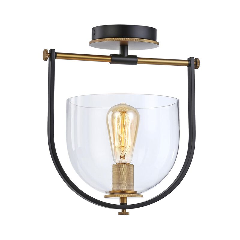 Kevin Kraemer Cheshire 12 Inch 1 Light Semi Flush Mount by Artcraft