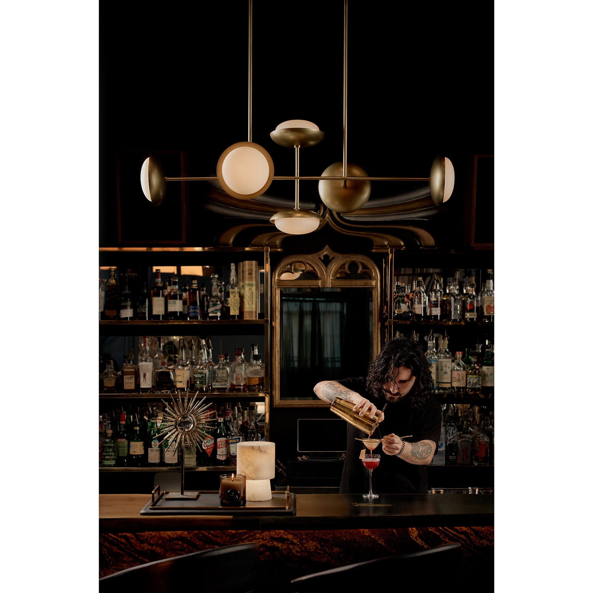 Bond Large Linear Chandelier,