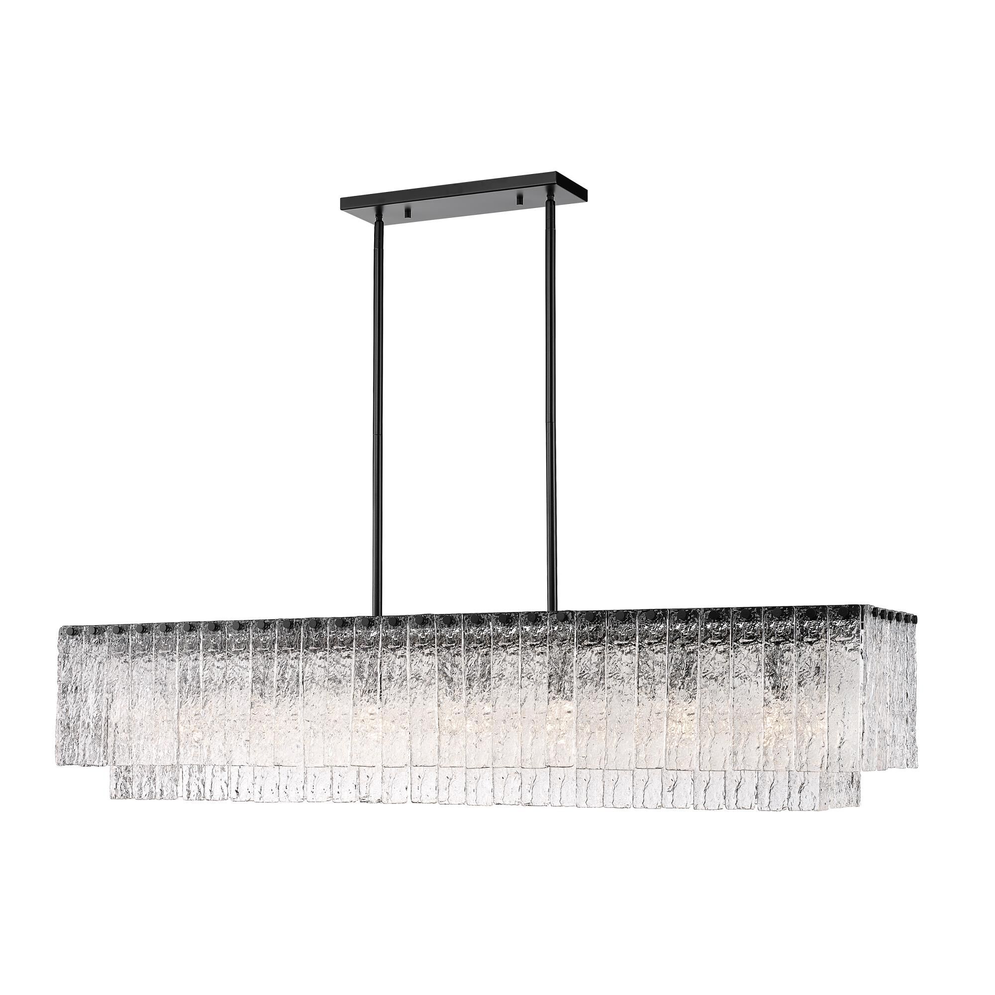 Glacier 53 Inch 7 Light Linear Suspension Light by Z-Lite