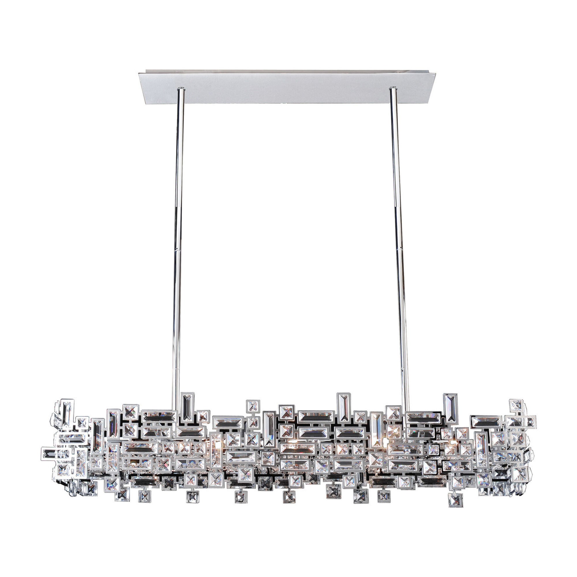 Shown in Chrome finish and Swarovski Elements Clear crystal