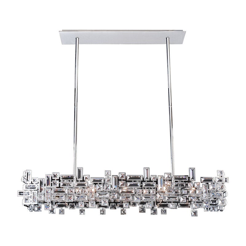 Vermeer Medium Linear Chandelier by Allegri
