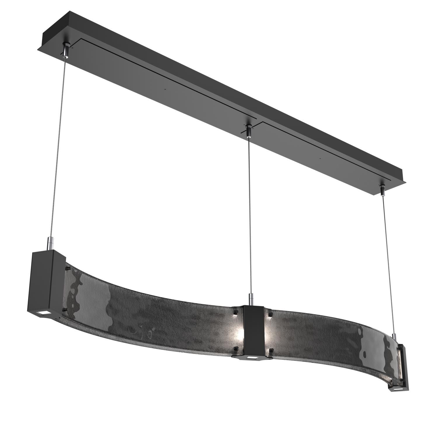 Shown in Matte Black finish and Smoke Granite glass