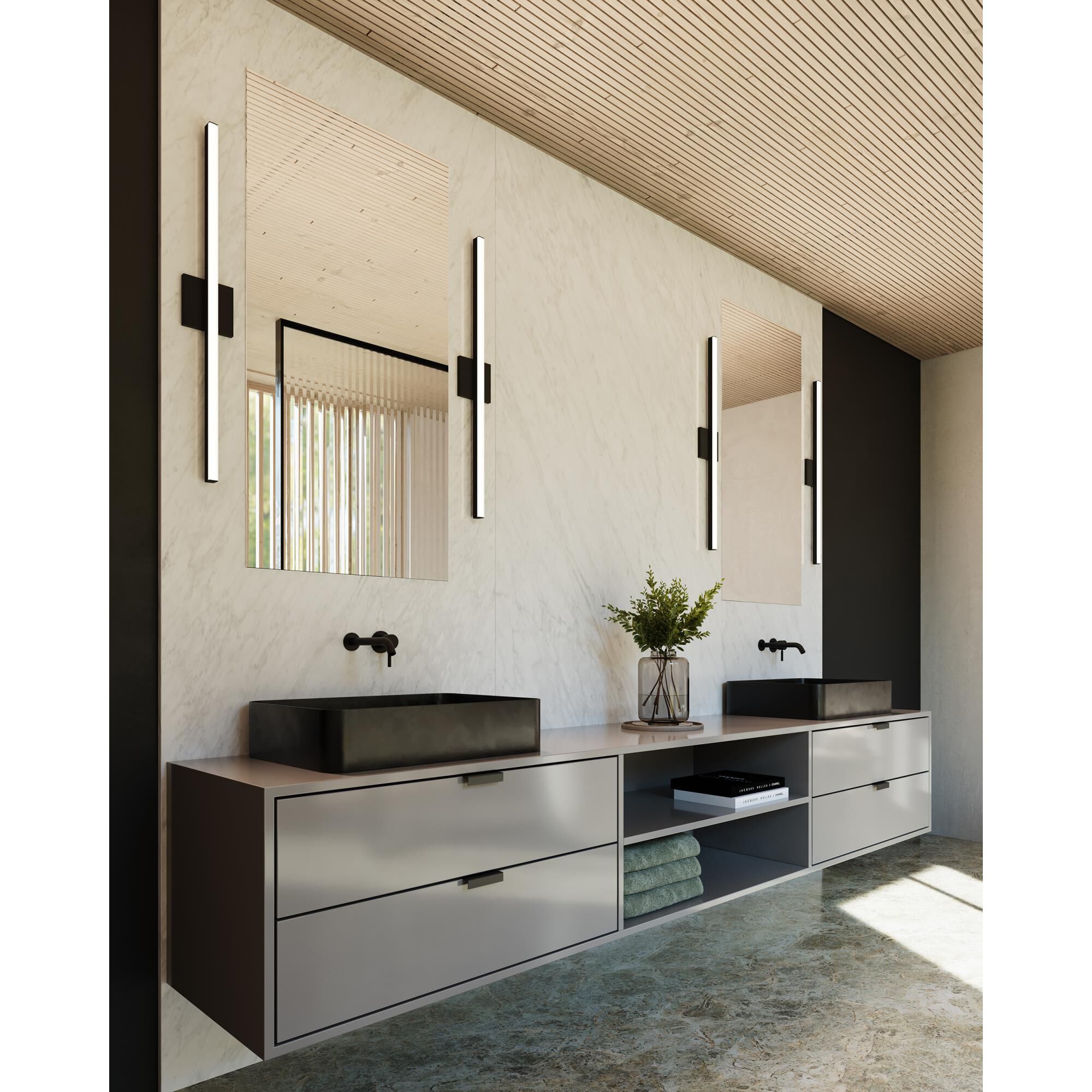 SONNEMAN Stix 24 Inch LED Bath Vanity Light