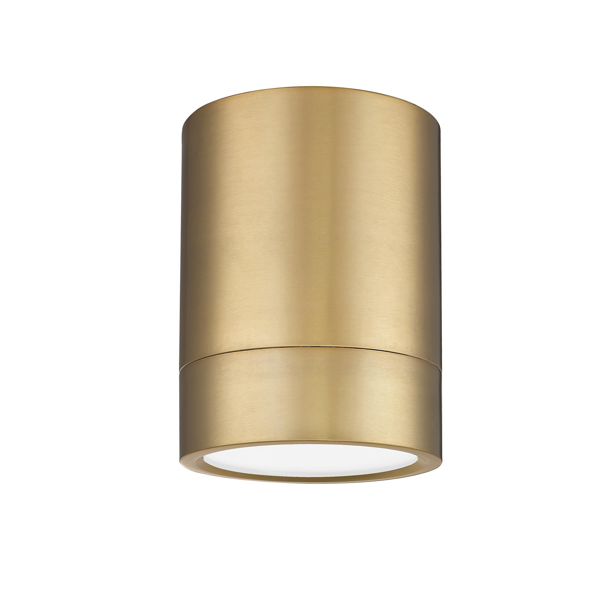 Shown in Modern Gold finish and Frosted glass
