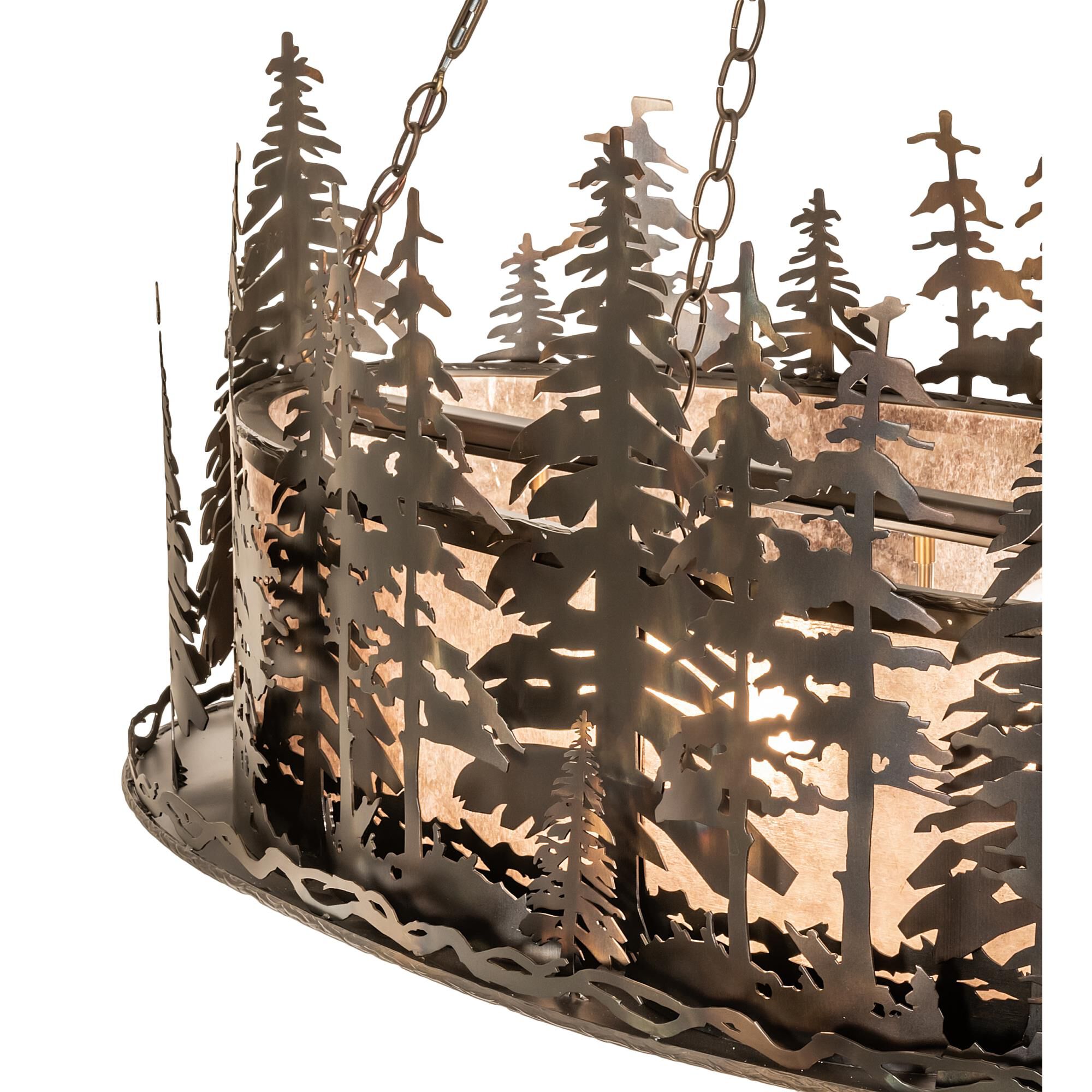 Tall Pines 48 Inch 6 Light Linear Suspension Light by Meyda Lighting