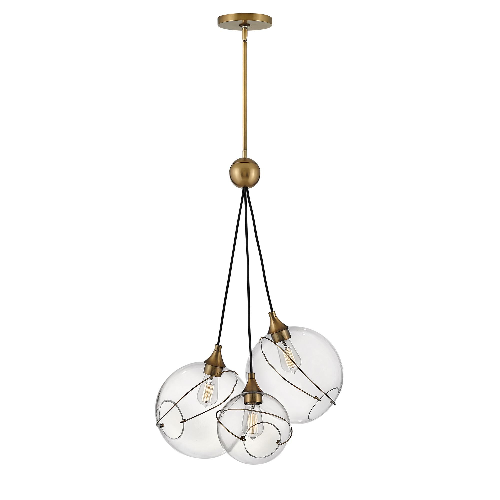 Lisa McDennon Skye 18 Inch 3 Light Multi Light Pendant,