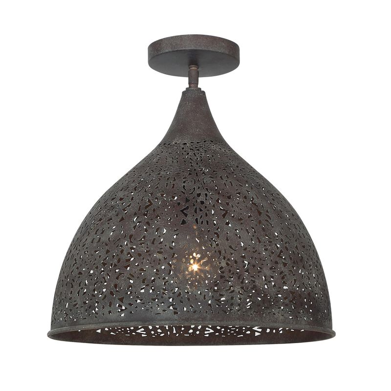 Jasmine 14 Inch Semi Flush Mount by Crystorama