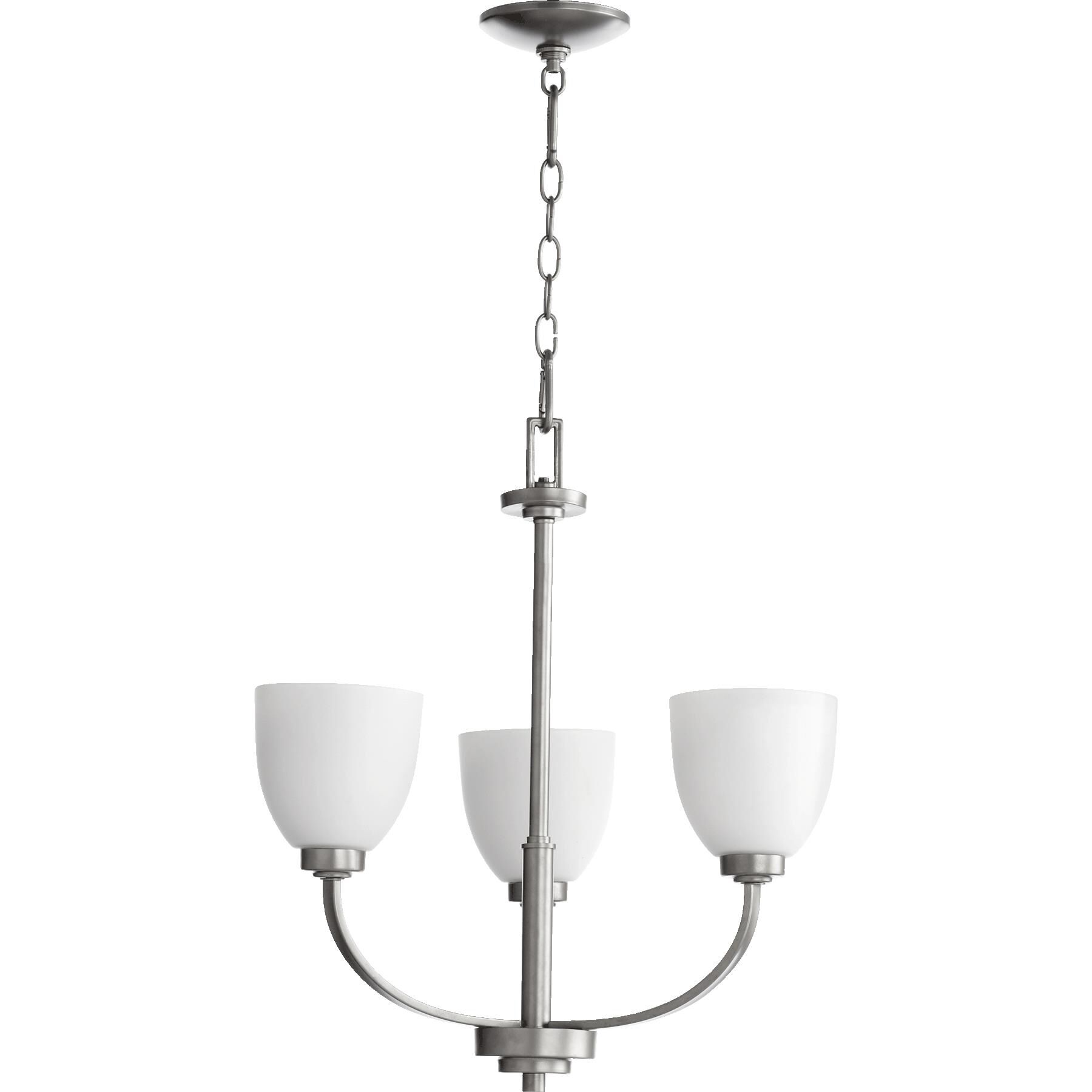 Reyes 22 Inch 3 Light Mini Chandelier by Quorum International