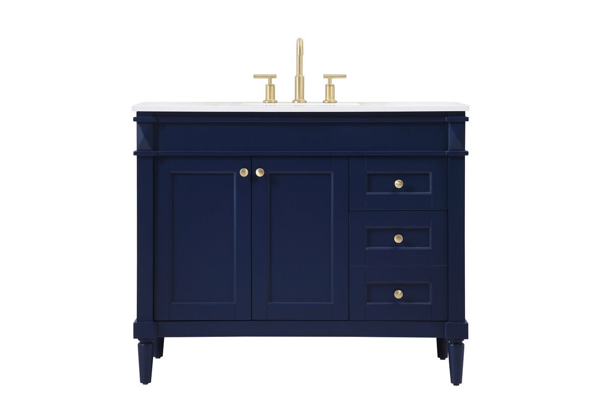 Shown in Blue finish