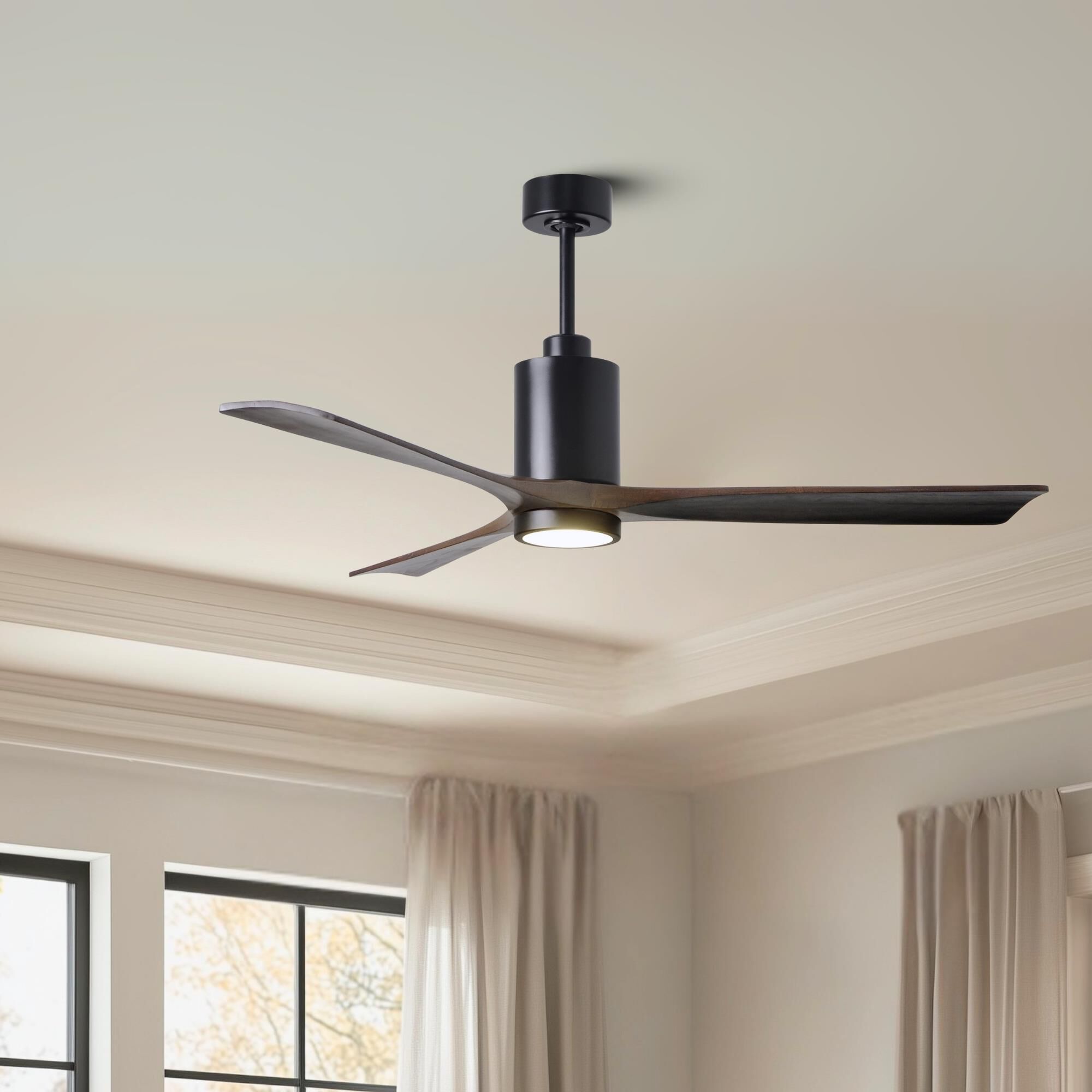 Patricia 60 Inch Ceiling Fan with Light Kit by Matthews Fan Company
