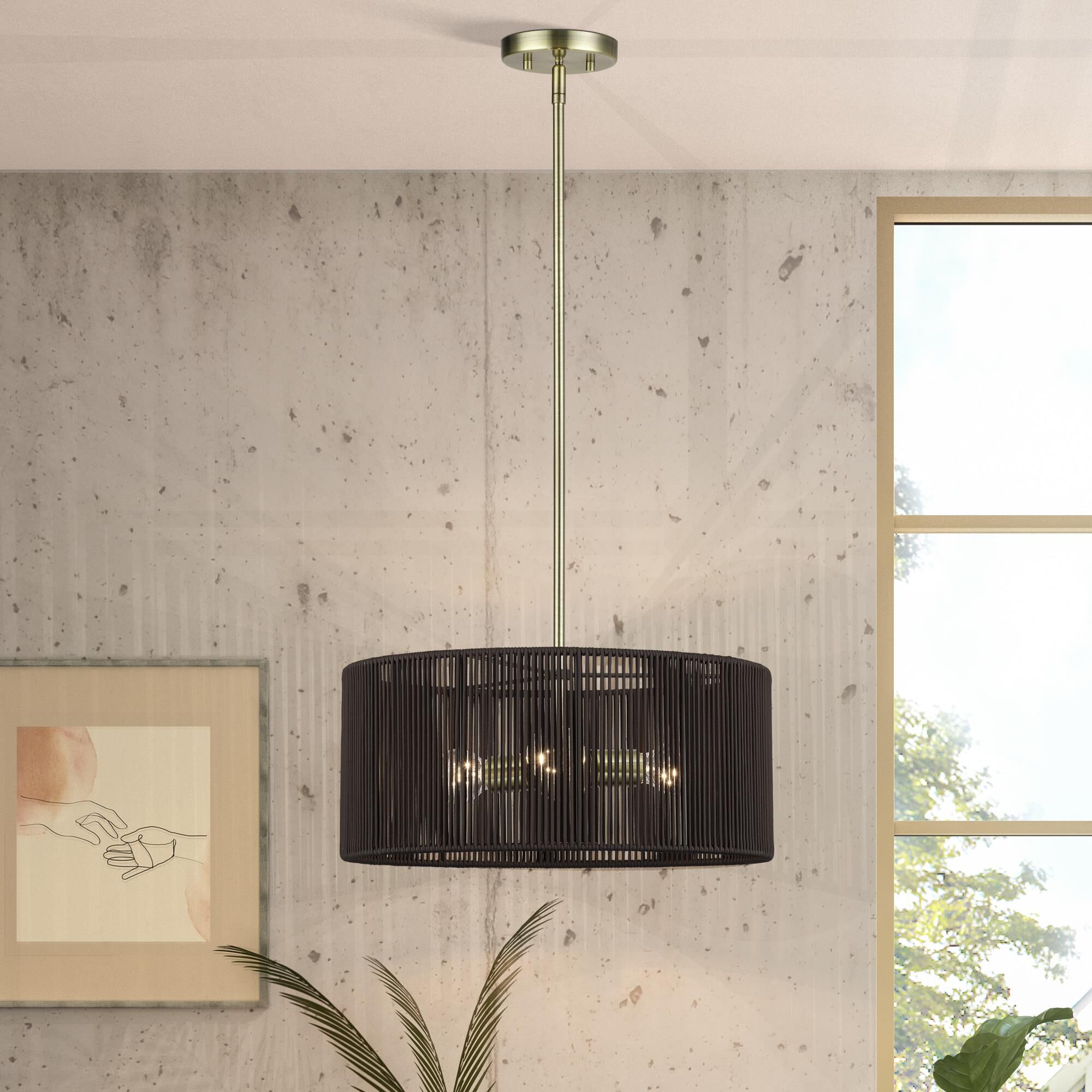 Acordia 18 Inch Large Pendant by Livex Lighting