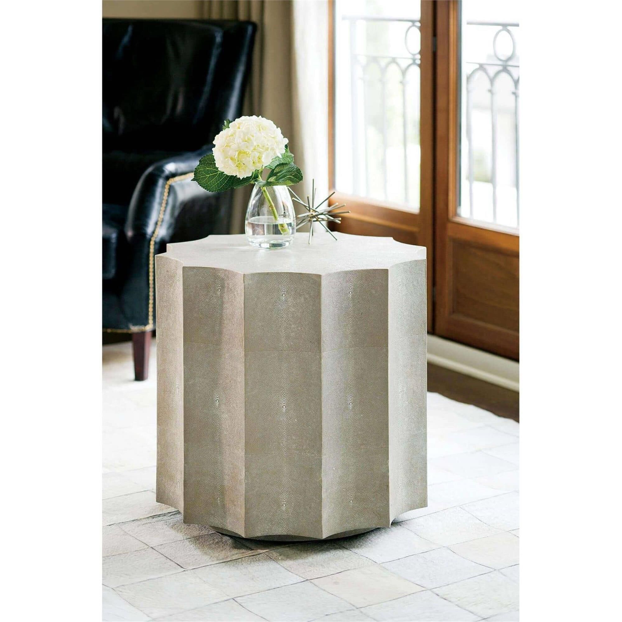 Shown in Grey finish and - None - shade