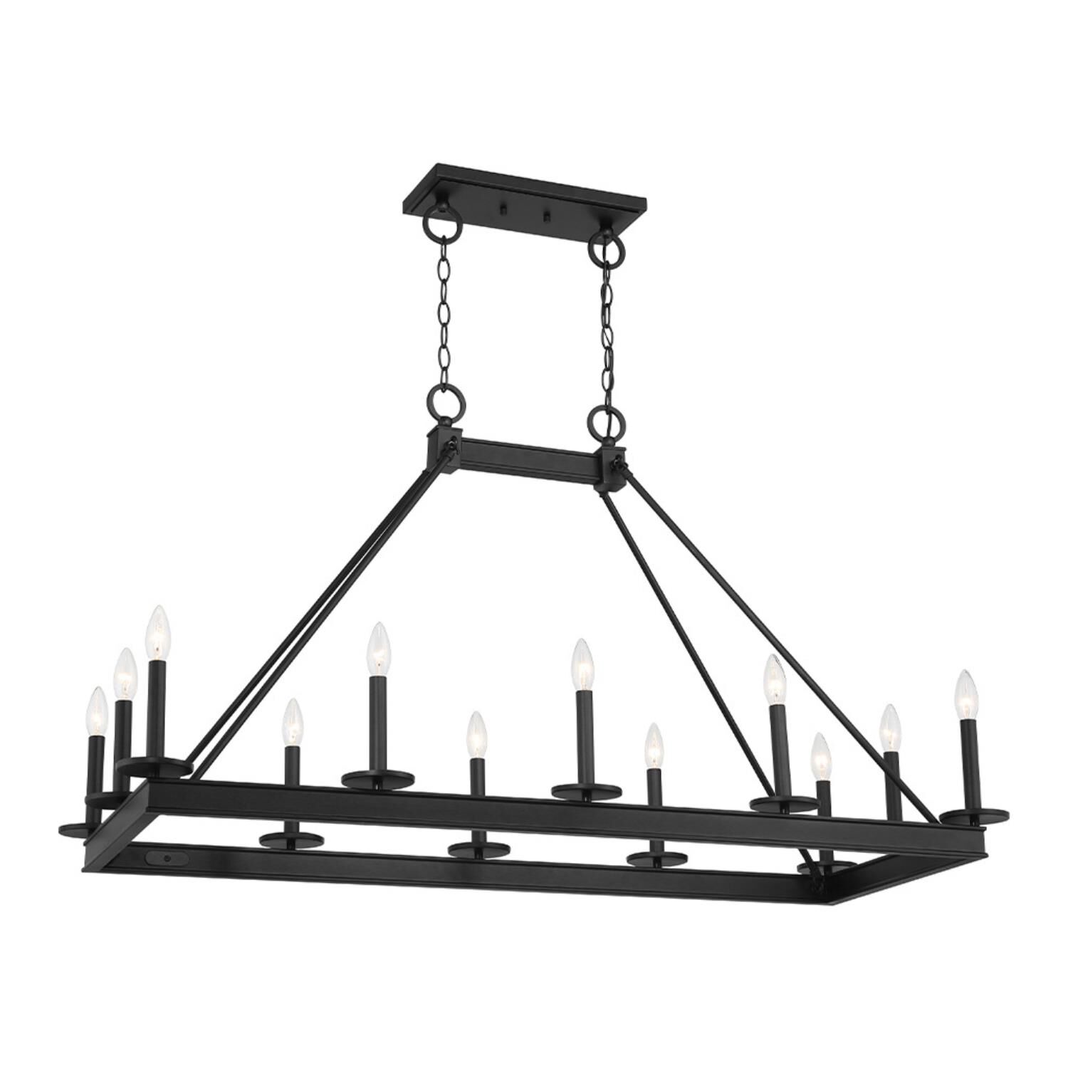 Boylston 47 Inch 12 Light Linear Suspension Light Capitol Lighting