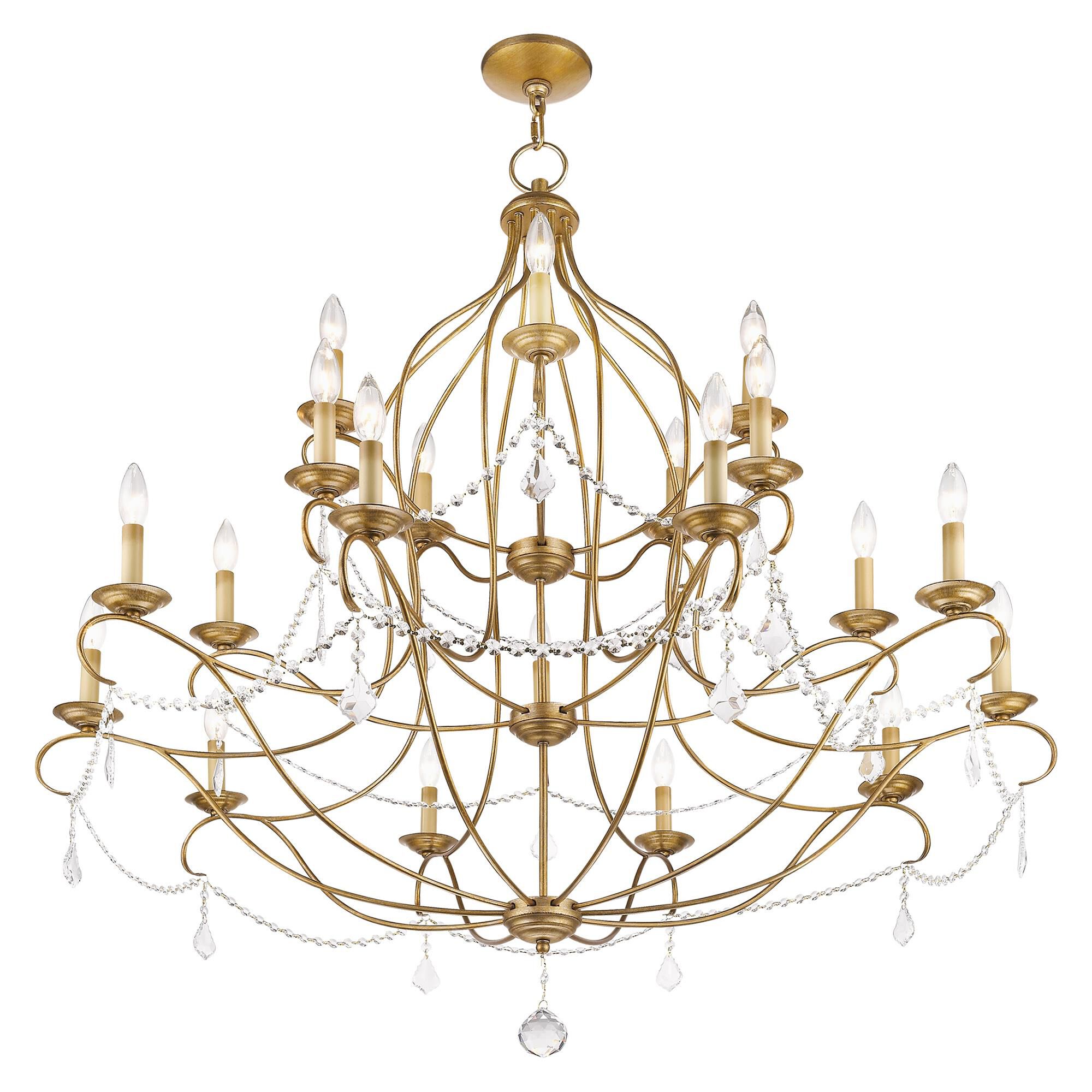 Chesterfield 46 Inch 30 Light Chandelier by Livex Lighting