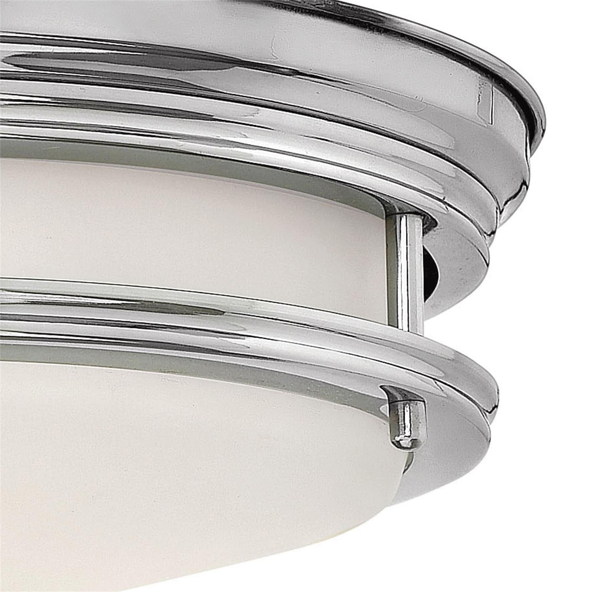 Shown in Chrome finish and Etched Opal glass