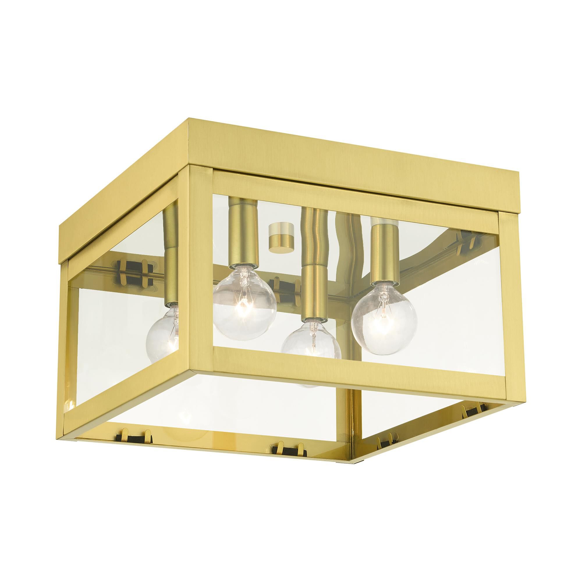 Nyack 10 Inch 4 Light Flush Mount by Livex Lighting