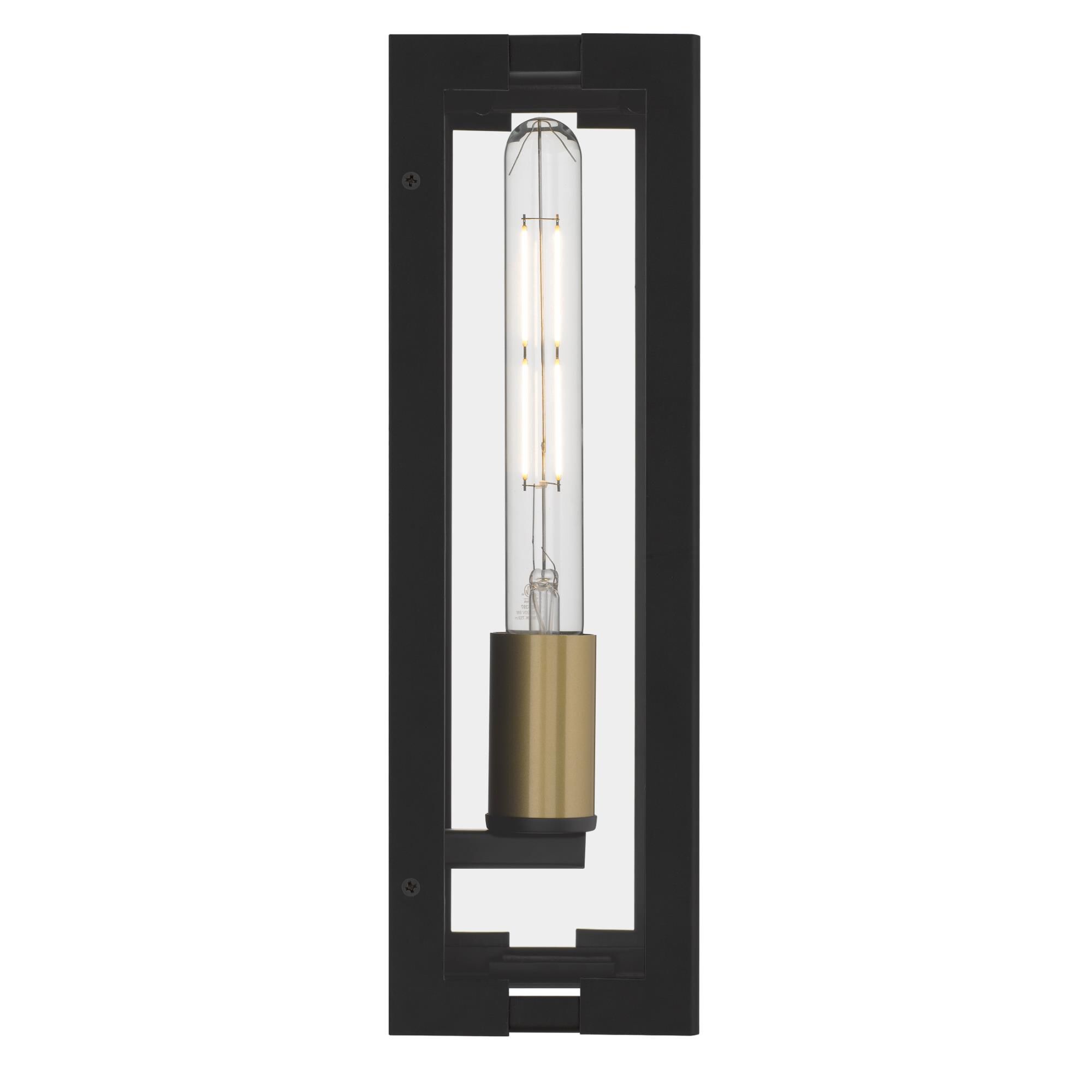 Shown in Matte Black finish and Clear glass