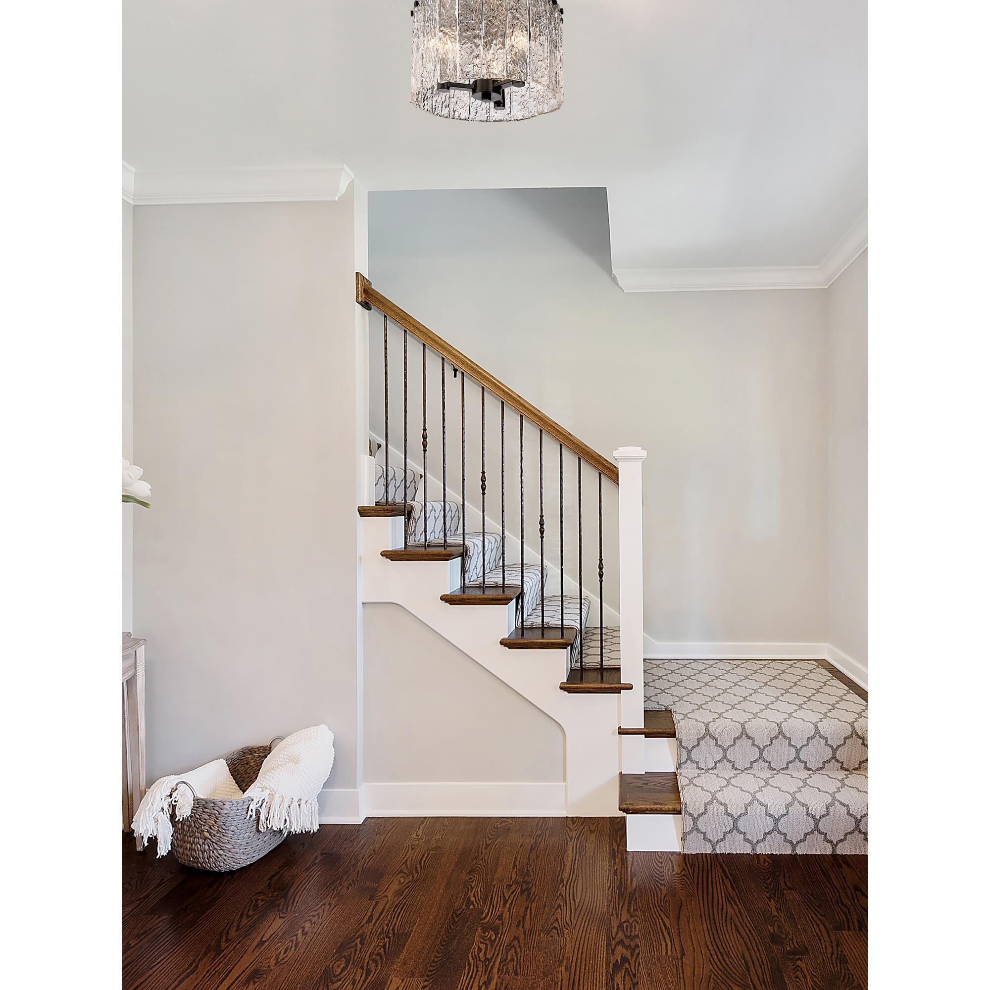 Glacier 12 Inch 3 Light Flush Mount by Z-Lite