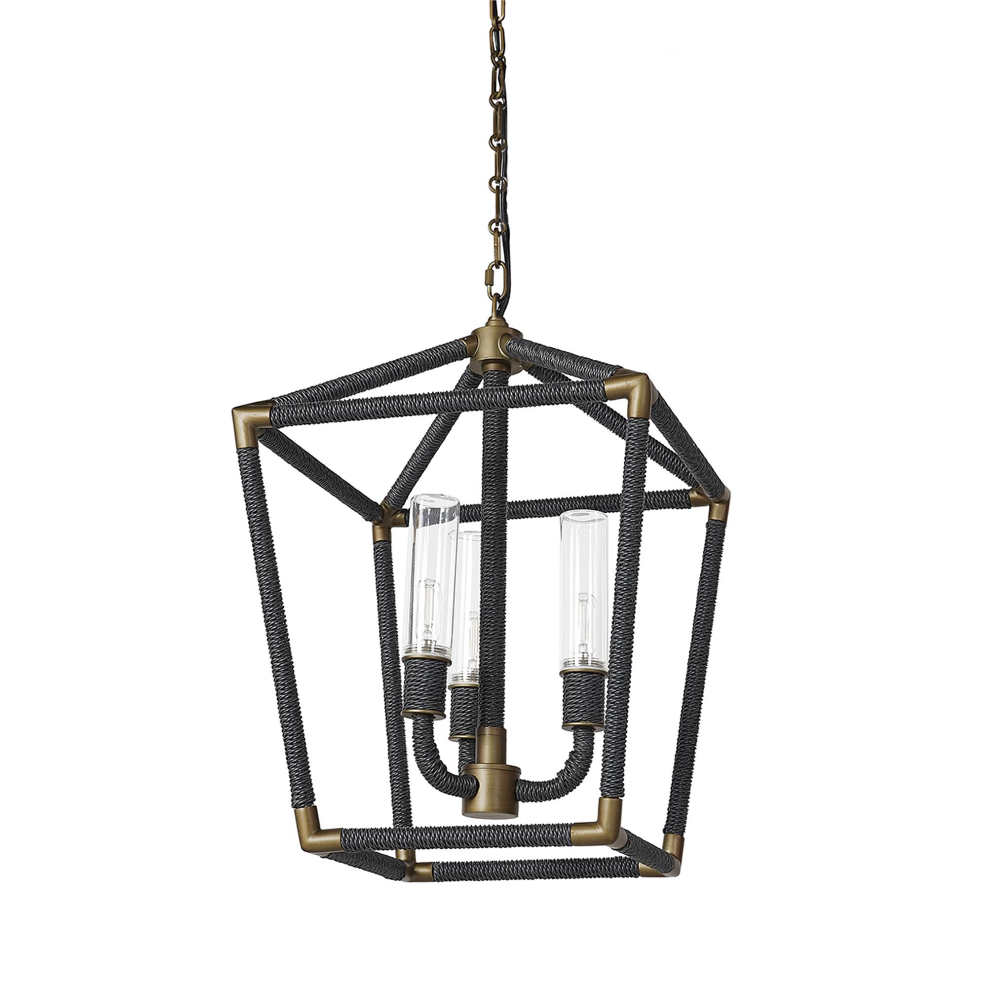 Hollister 15 Inch Outdoor Hanging Lantern by Palecek