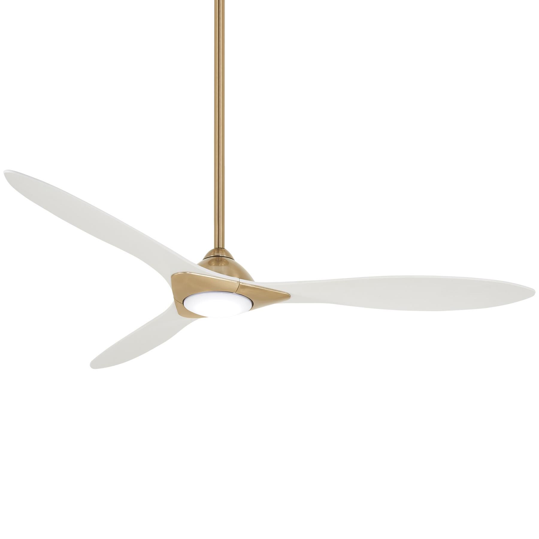 Sleek 60 Inch Ceiling Fan with Light Kit by Minka Aire
