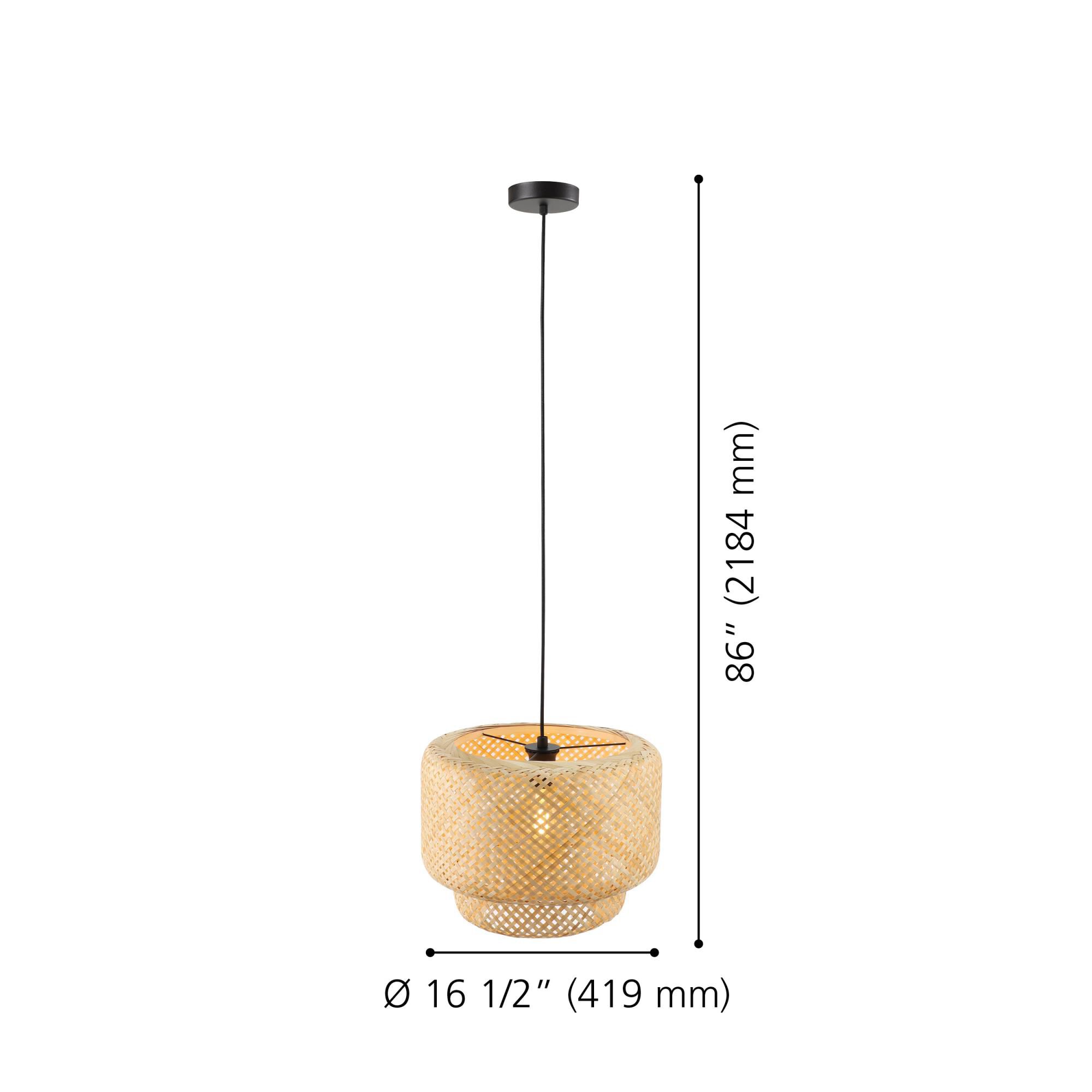 Eglo Lighting Hettonle 16 Inch Large Pendant