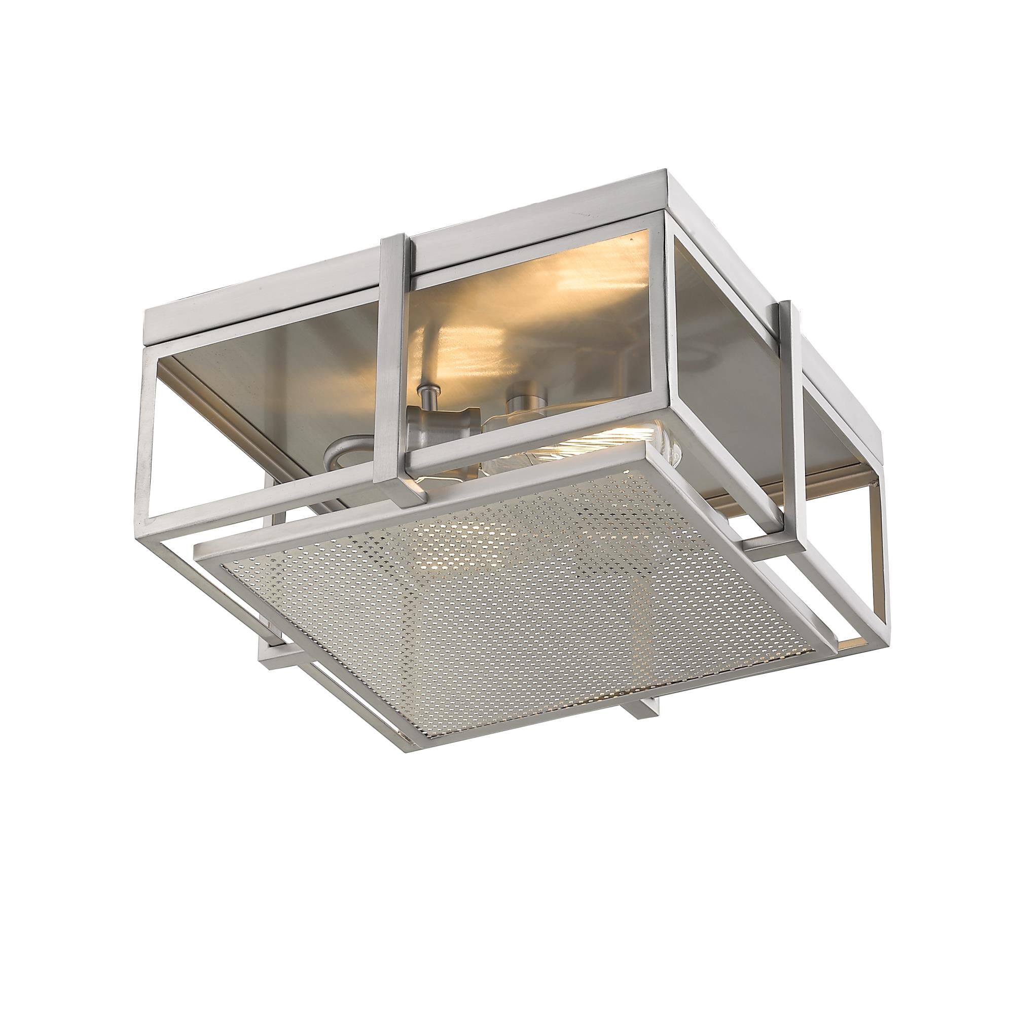 Shown in Brushed Nickel finish and --- glass and --- shade