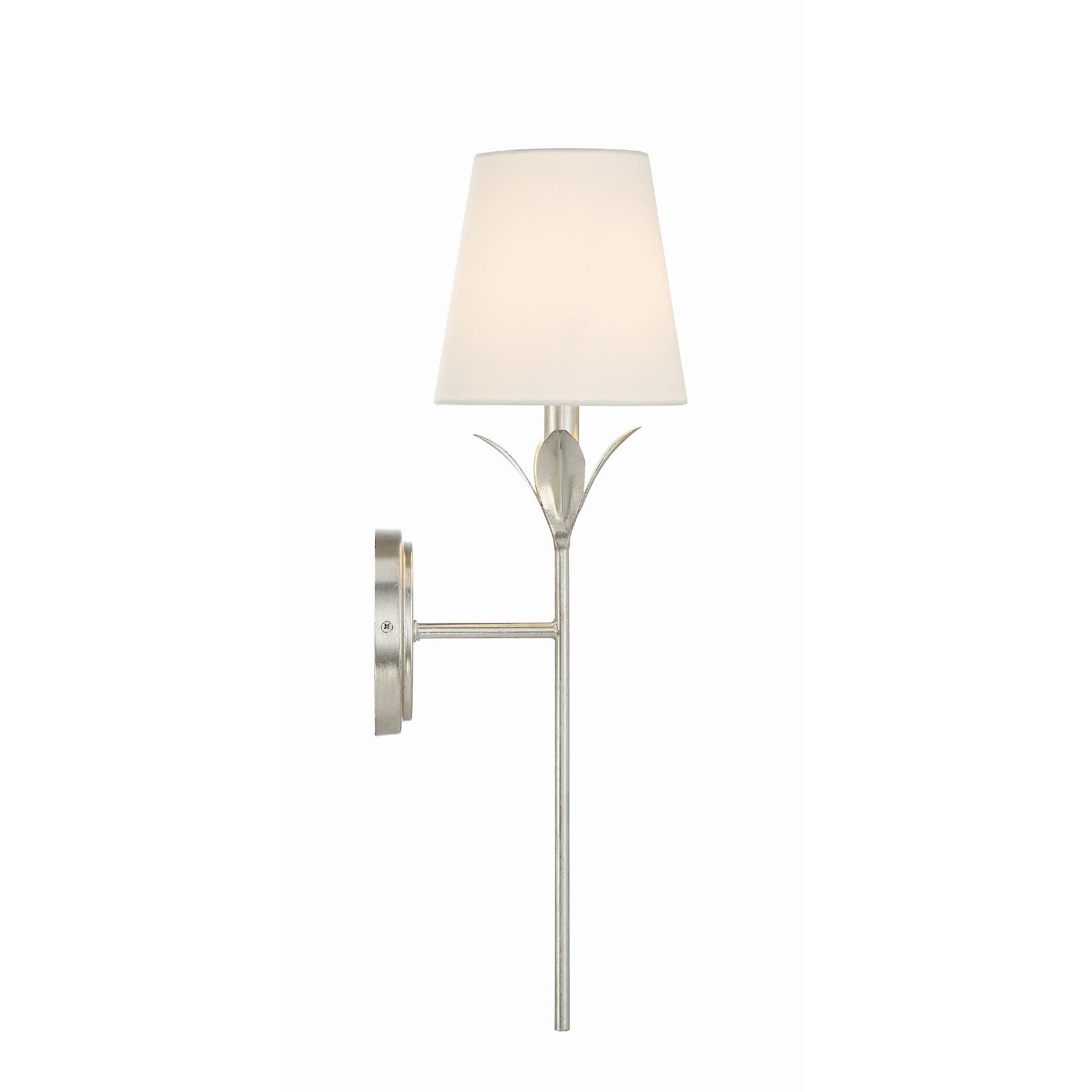 Shown in Antique Silver finish and Silk glass and Silk shade