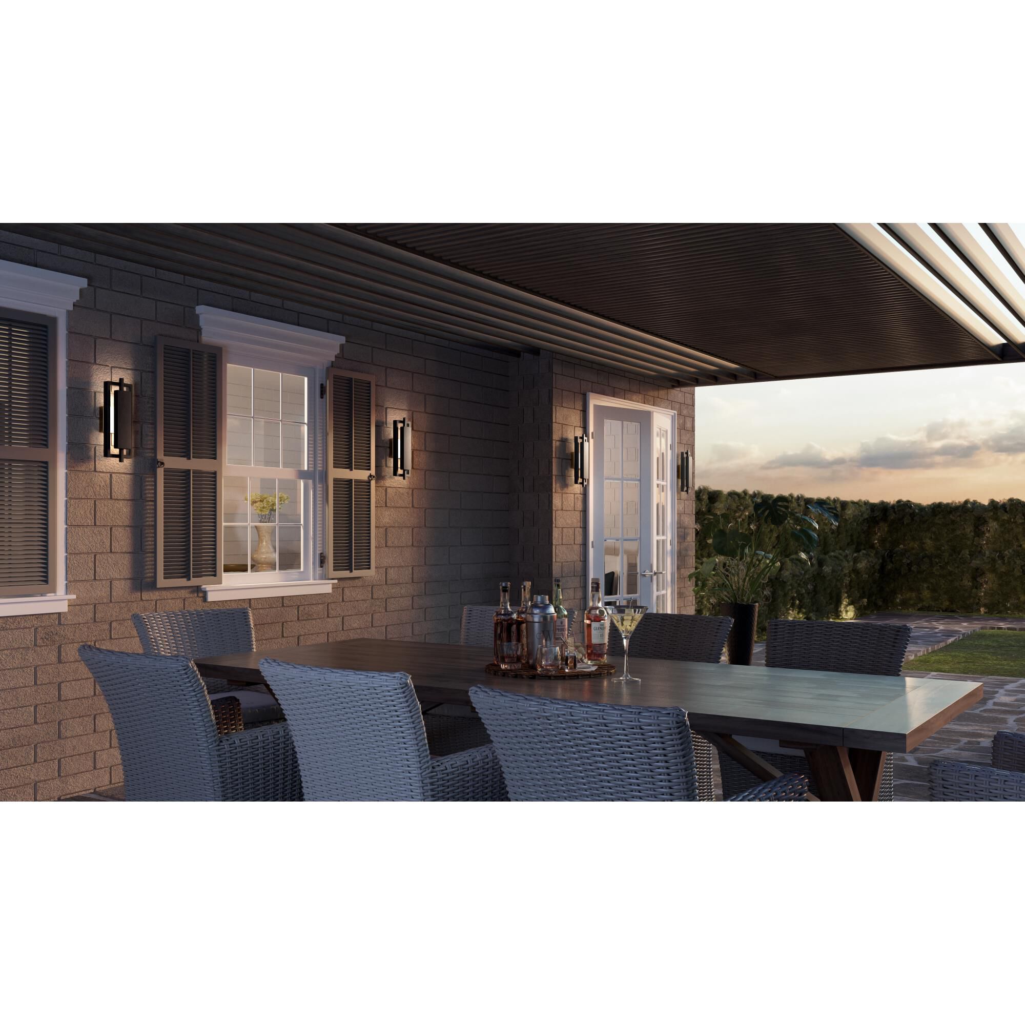 Quoizel Pointsett 16 Inch Tall LED Outdoor Wall Light