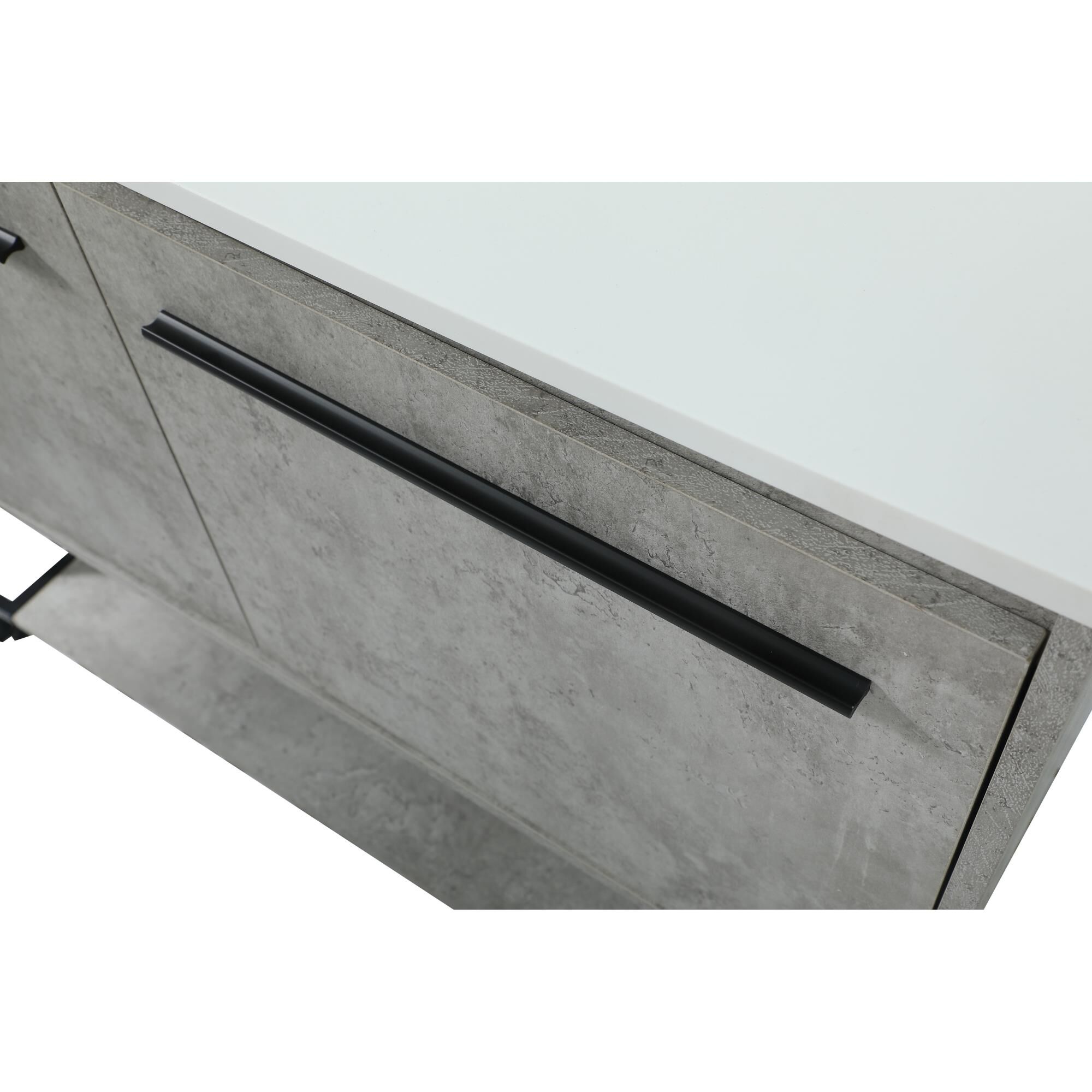 Shown in Concrete Grey finish