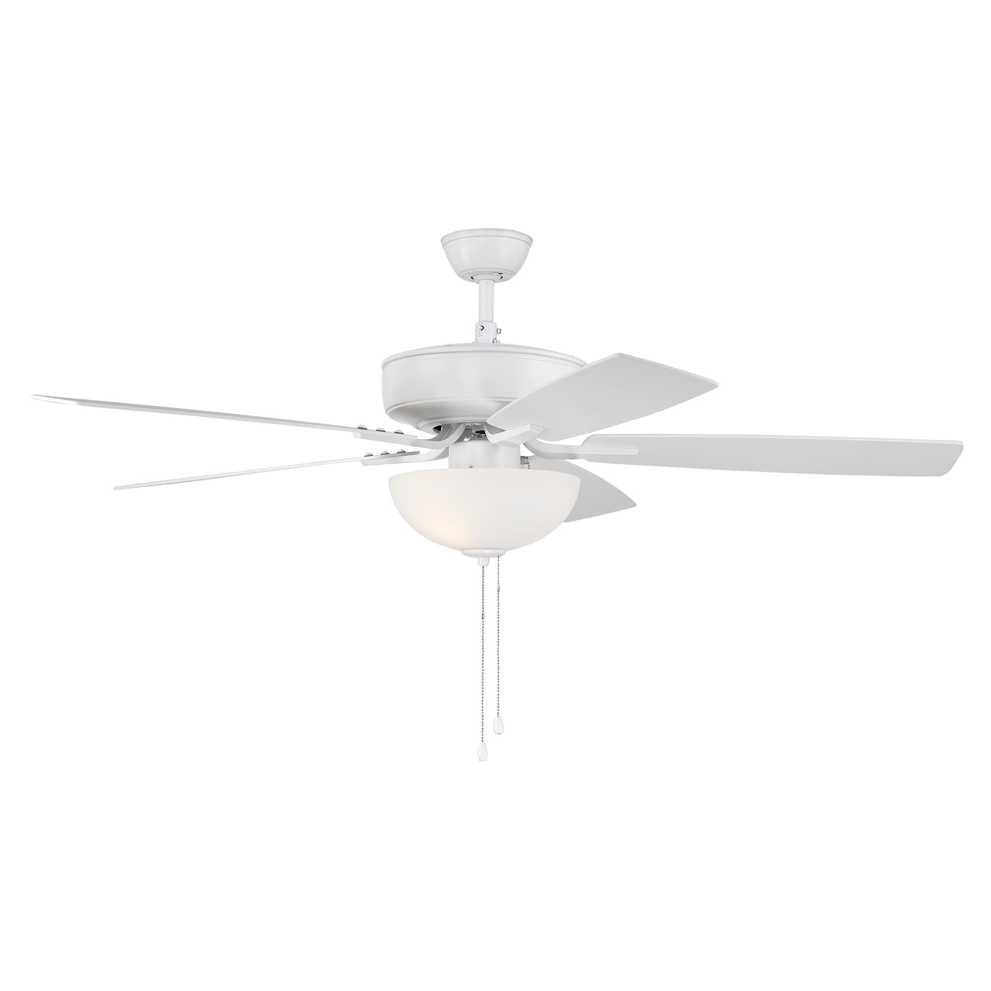 Shown in White finish and White Frost glass and Yes shade