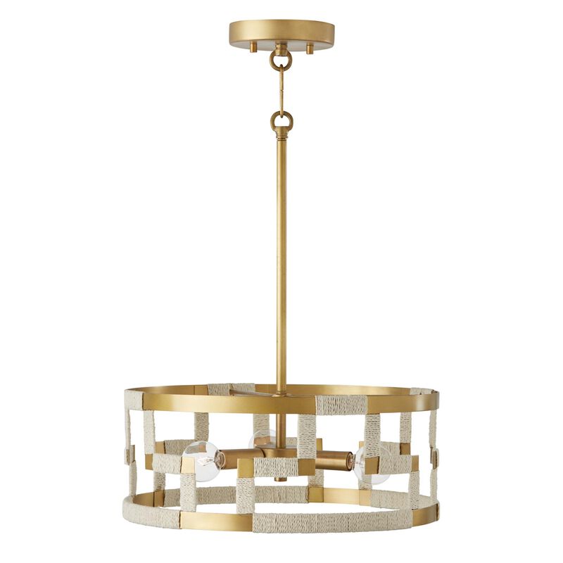 Hala 15 Inch 3 Light Semi Flush Mount by Capital Lighting Fixture Company