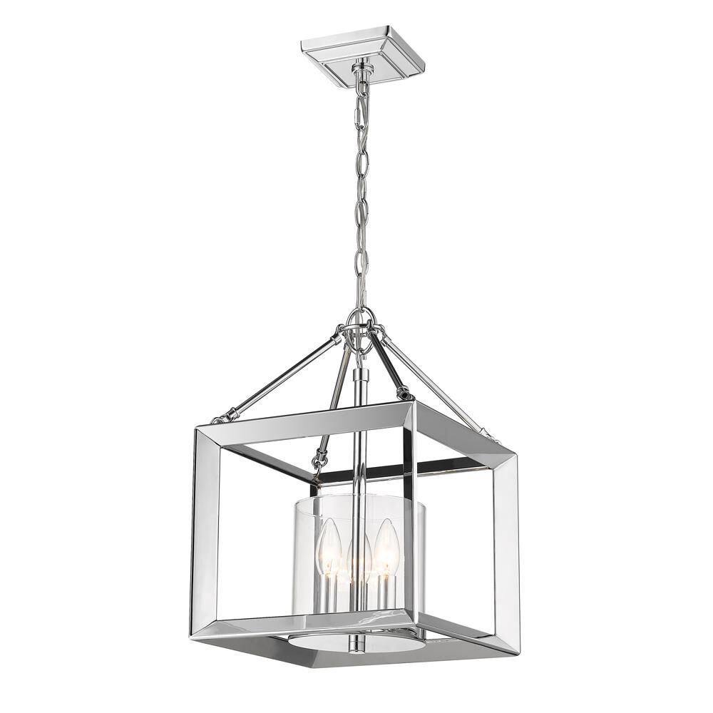 Smyth 11 Inch 3 Light Semi Flush Mount by Golden Lighting