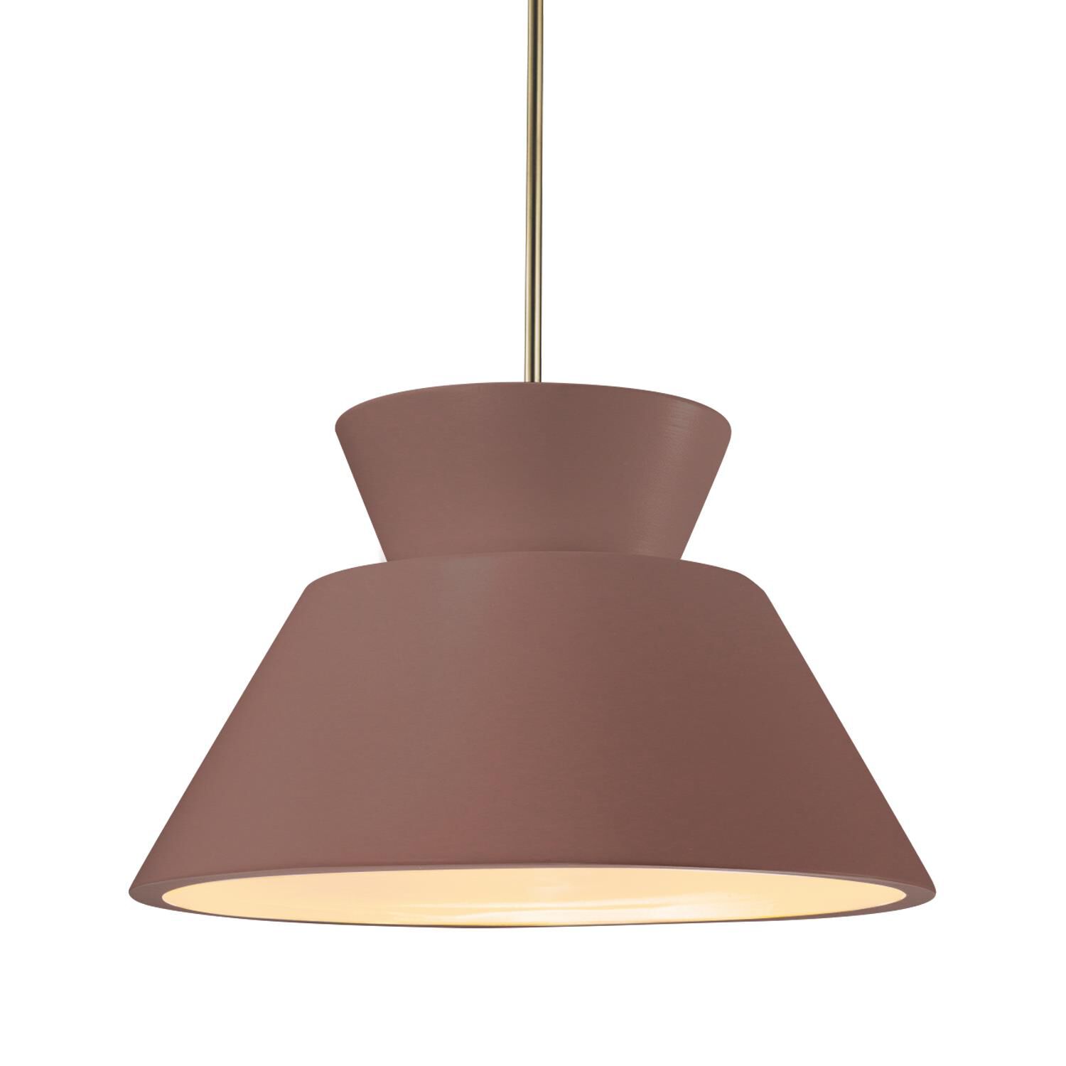 Radiance Trapezoid 14 Inch Large Pendant by Justice Design Group