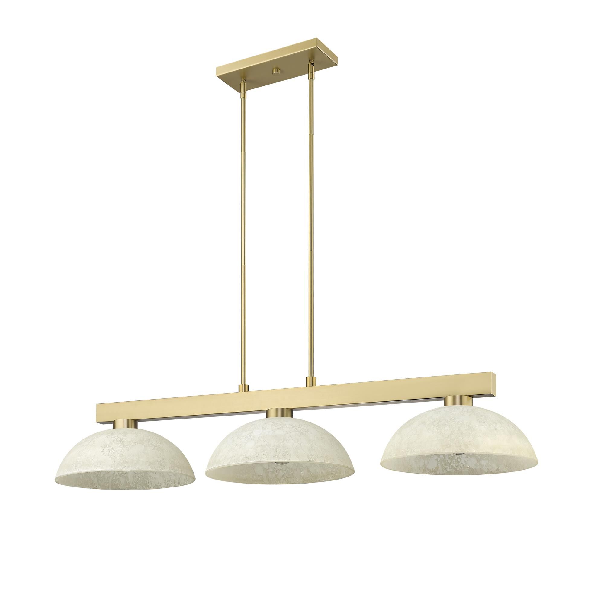 Shown in Modern Gold finish and Golden Mottle glass