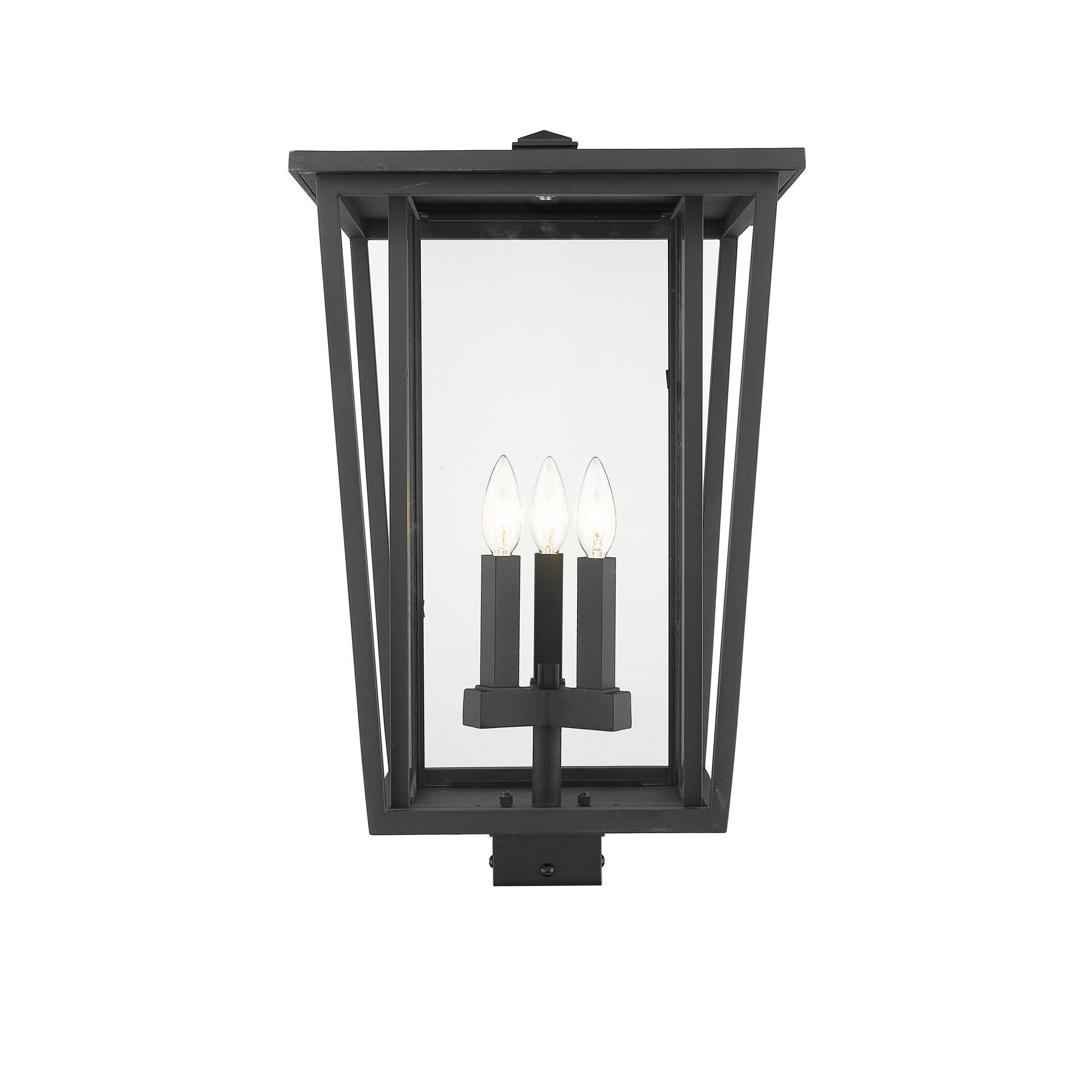 Seoul 22 Inch Tall 3 Light Outdoor Post Lamp by Z-Lite - Clearance