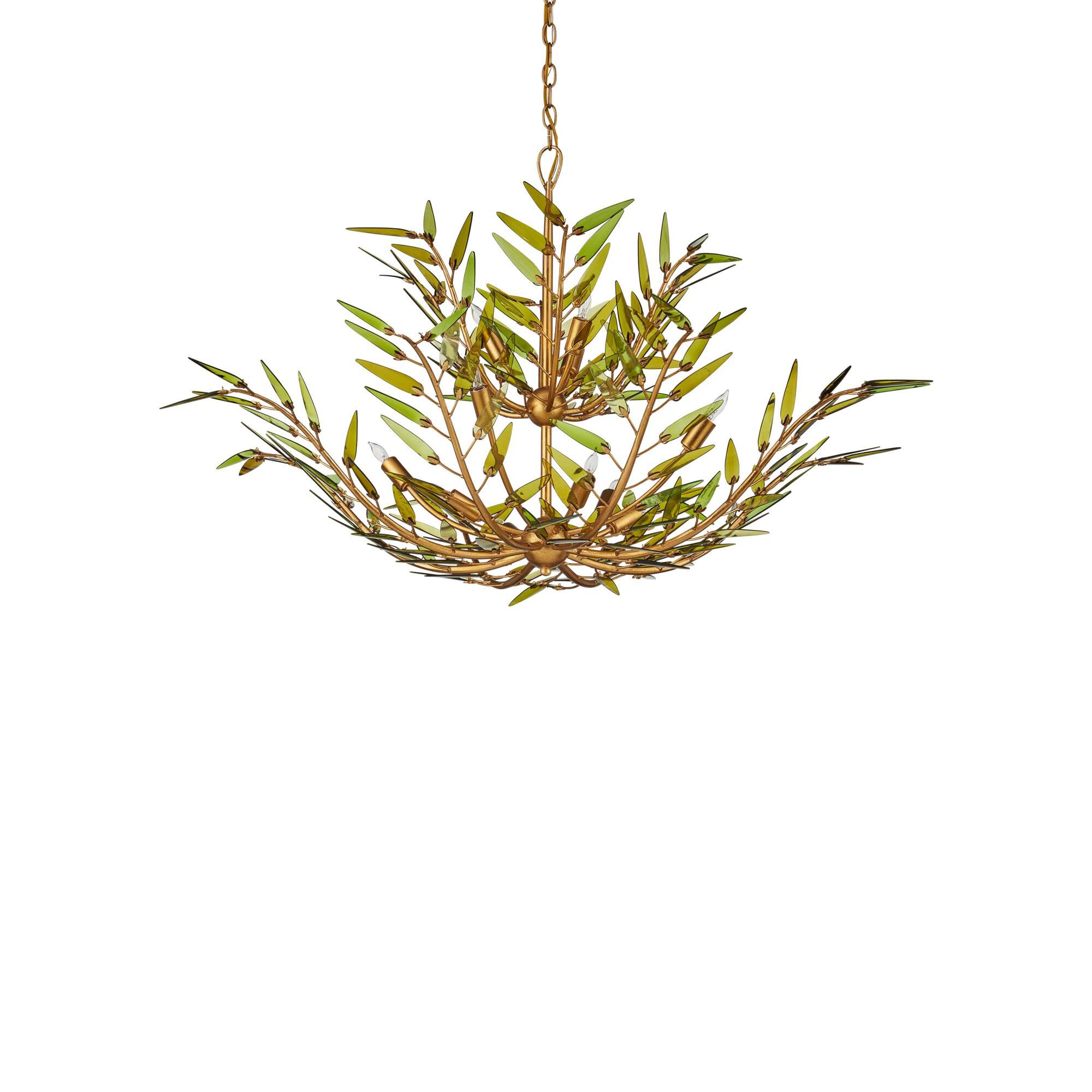 Shown in Green, Contemporary Gold Leaf and Contemporary Gold finish