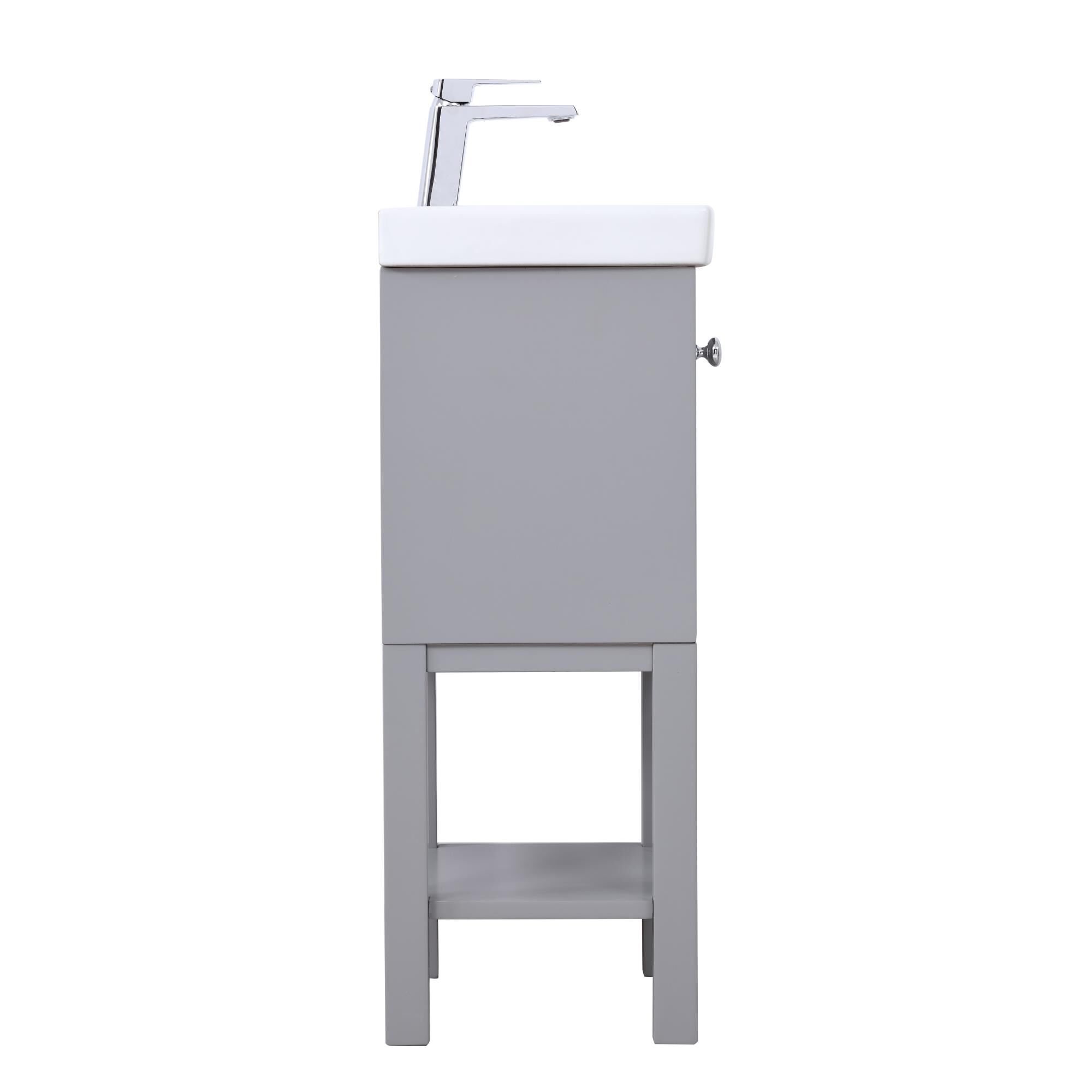 Shown in Grey finish