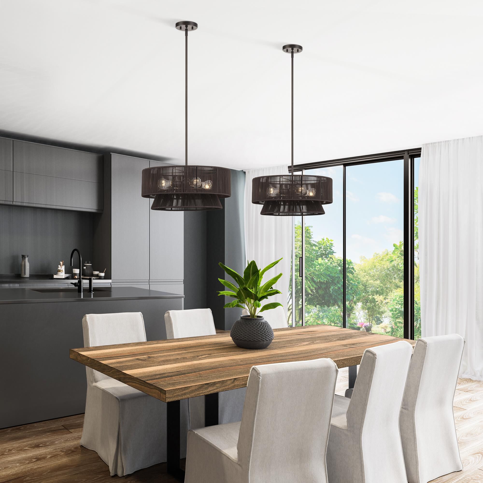 Florell 20 Inch Large Pendant by Livex Lighting